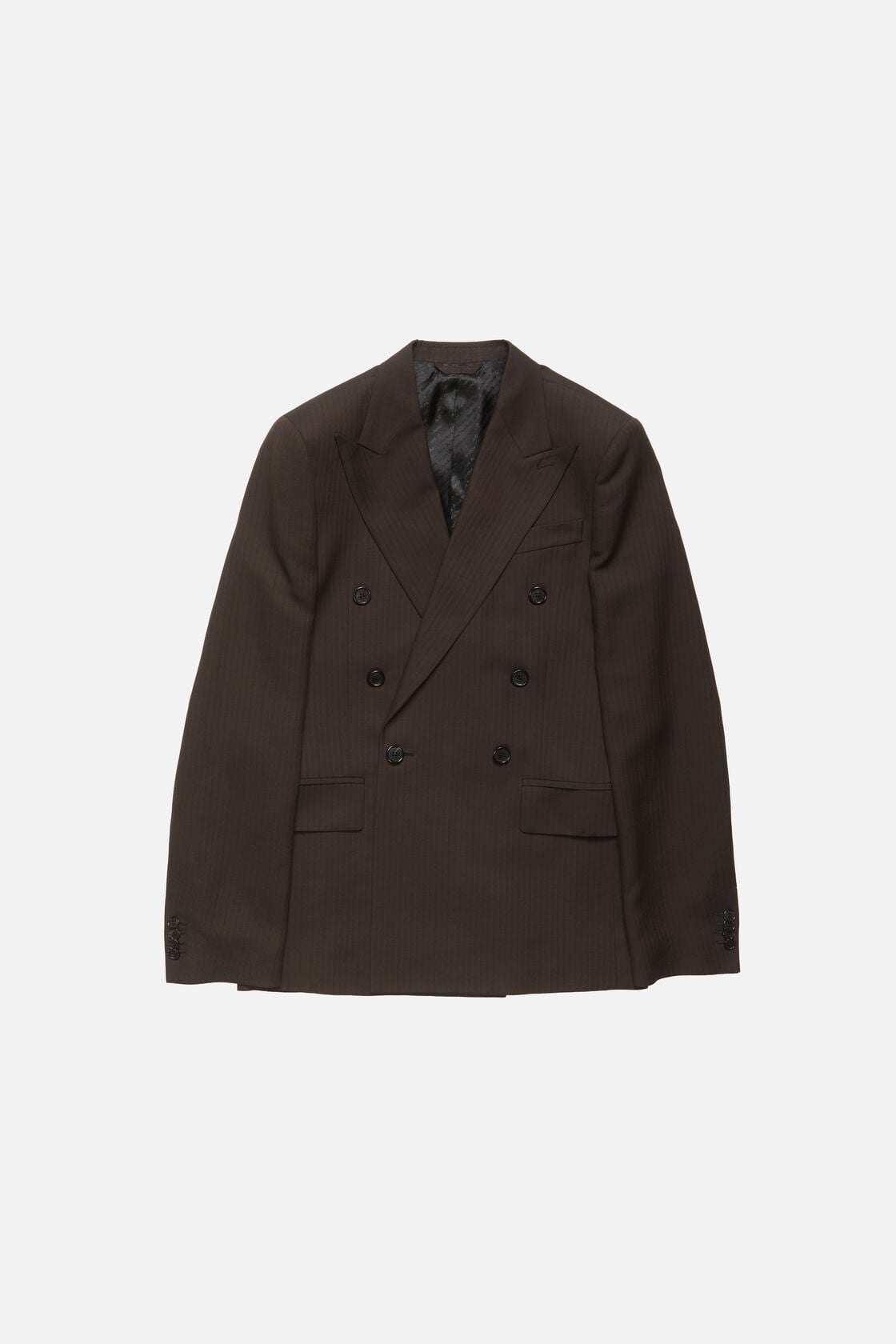 Double-breasted suit jacket, Chocolate brown, 2000x