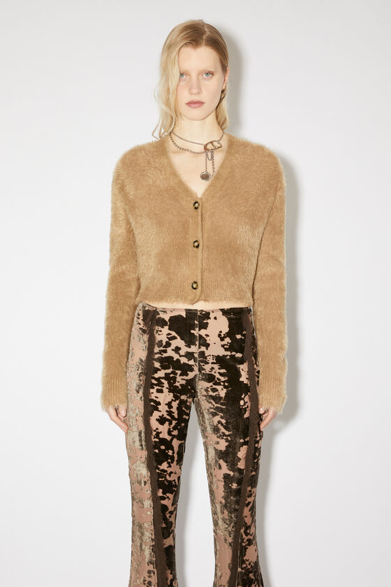 Acne Studios - フラッフィーニットカーディガン - キャメルブラウン