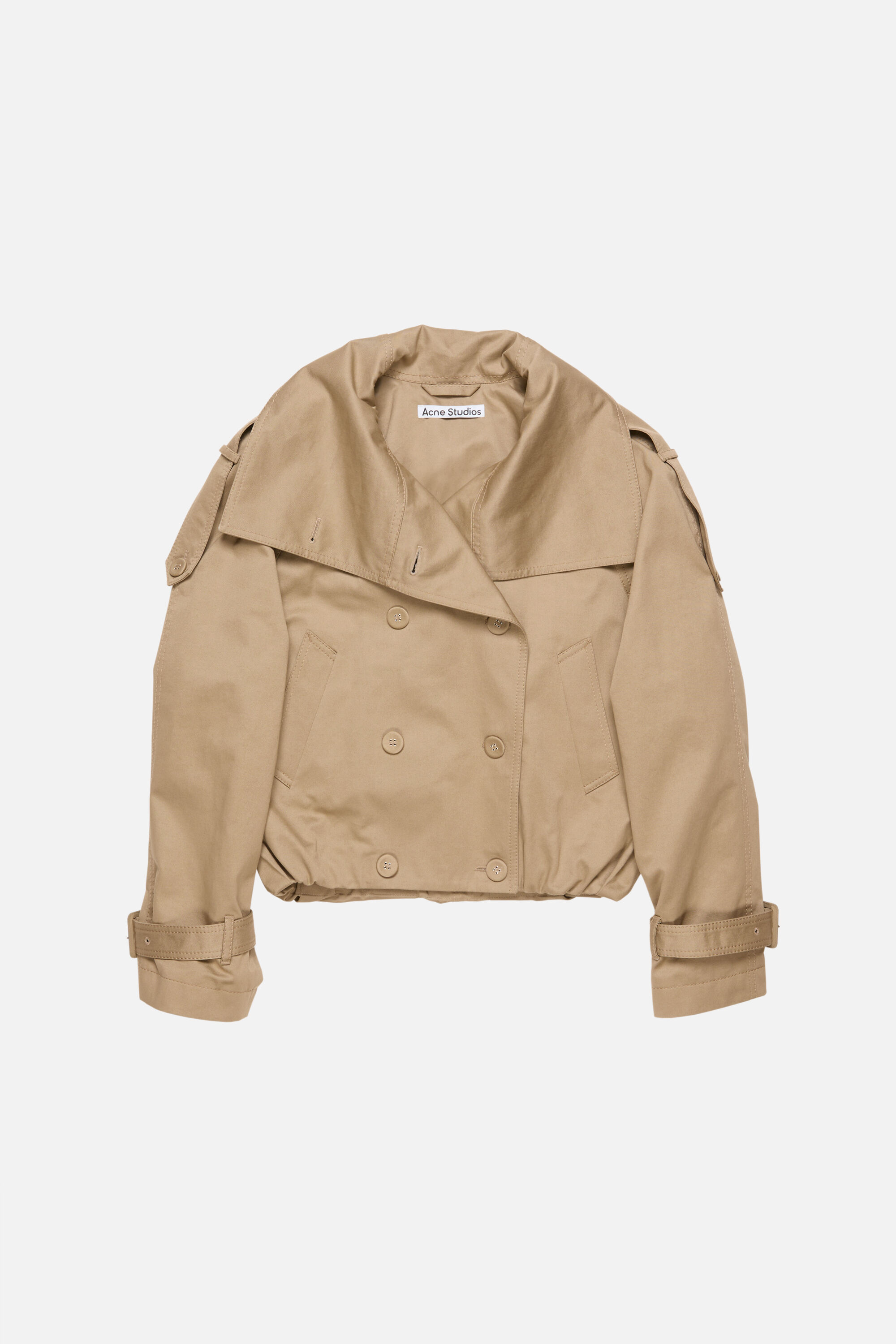 Acne Studios　レザートレンチコート Acne Studios - Ombré leather trench coat - Anthracite grey