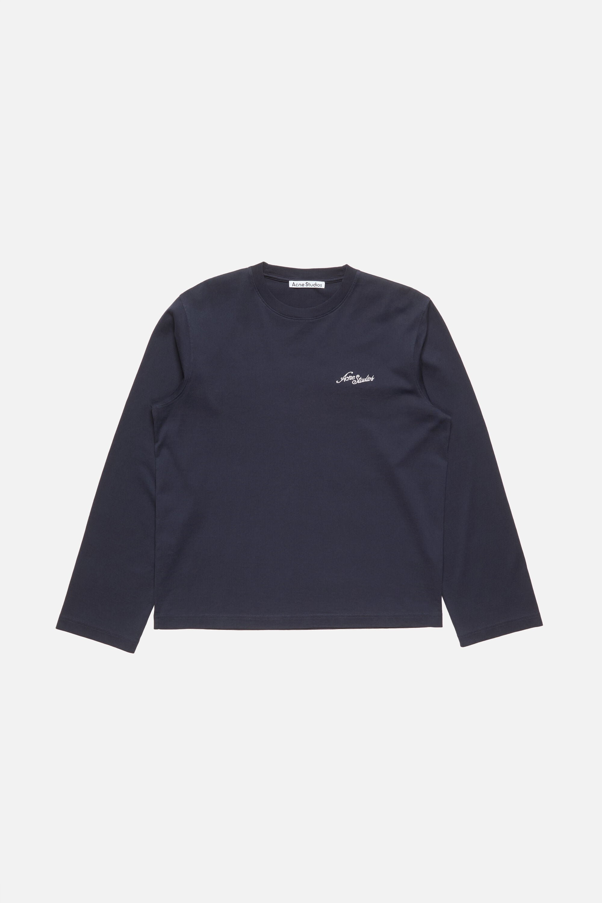 ダークブルー Acne Studios 長袖カットソー S サイズ Acne Studios - ロゴジャージーTシャツ - Dark green