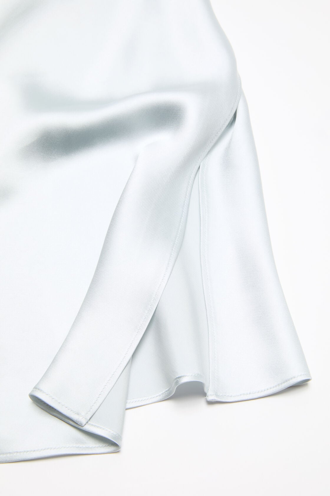 Shiny satin tank top, Ice blue, 2000x