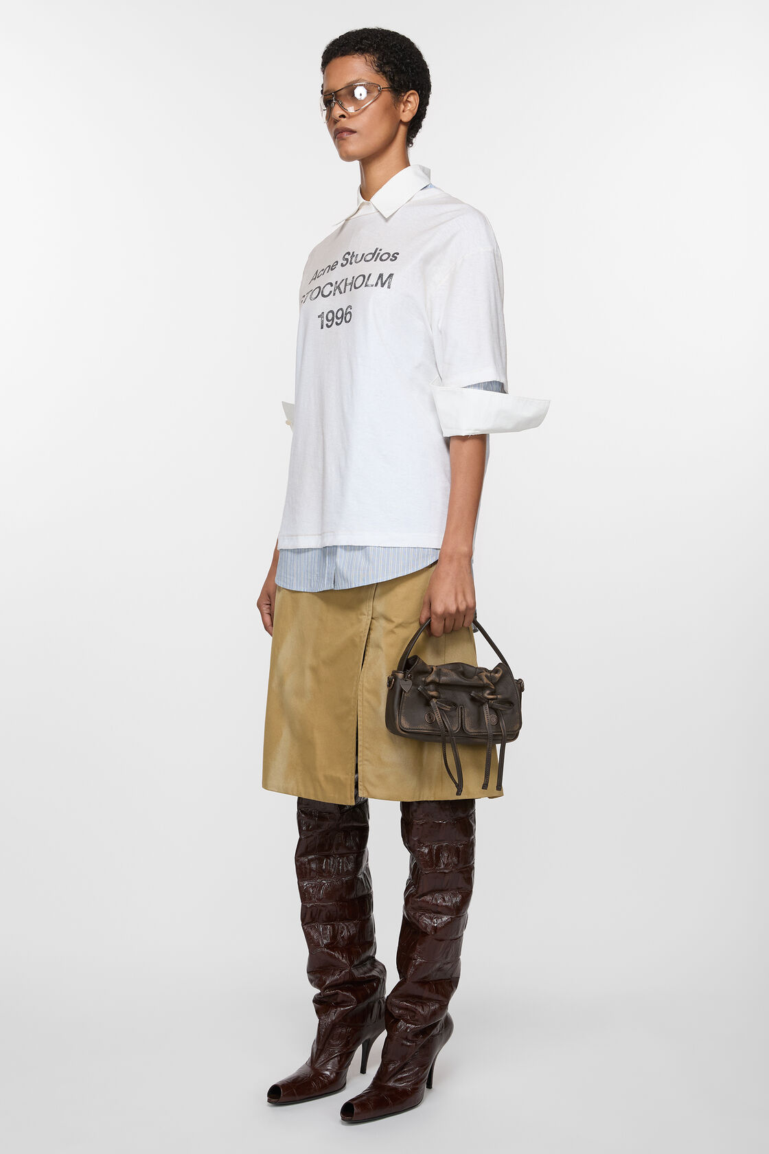 Multipocket micro bag, Dark brown/beige, 2000x