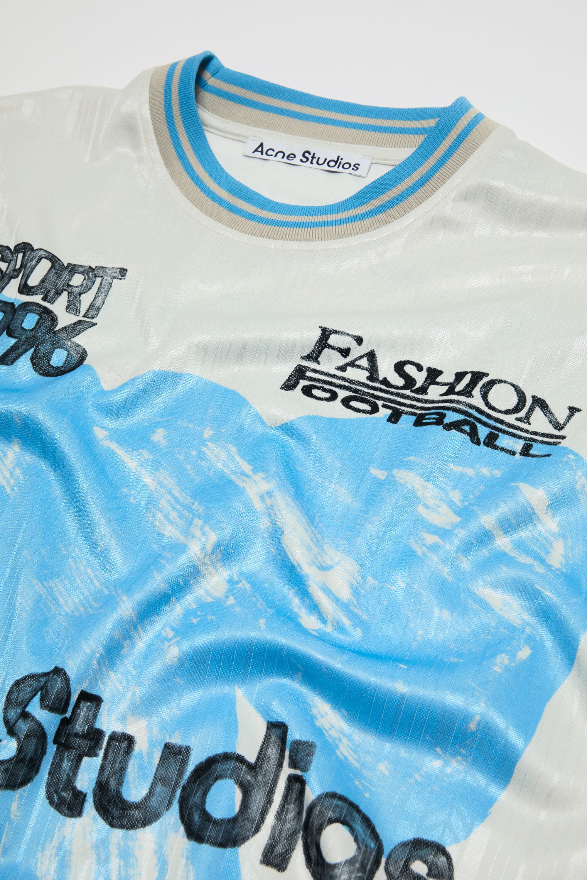 Acne Studios - Sports jersey graphic t-shirt - Oat beige