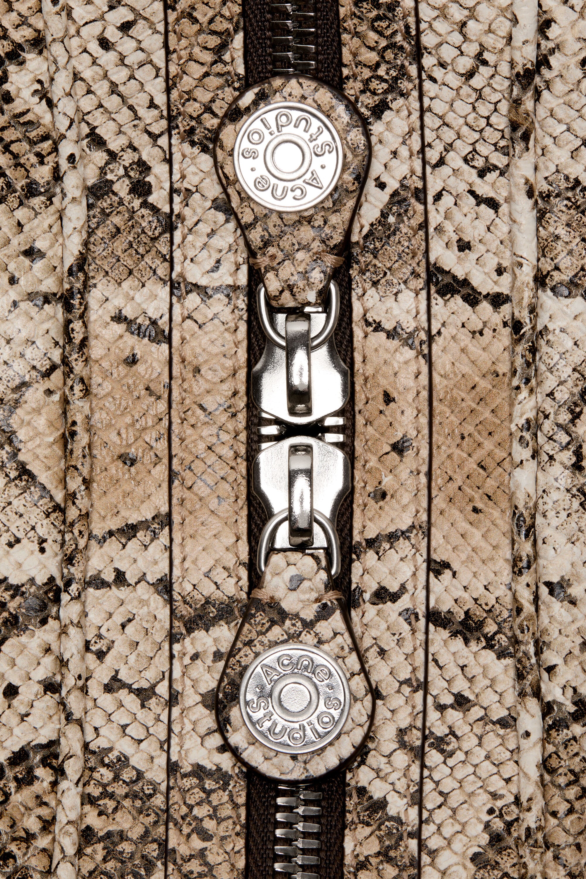 Acne Studios - Camero Party snake-print bag - Beige Multi