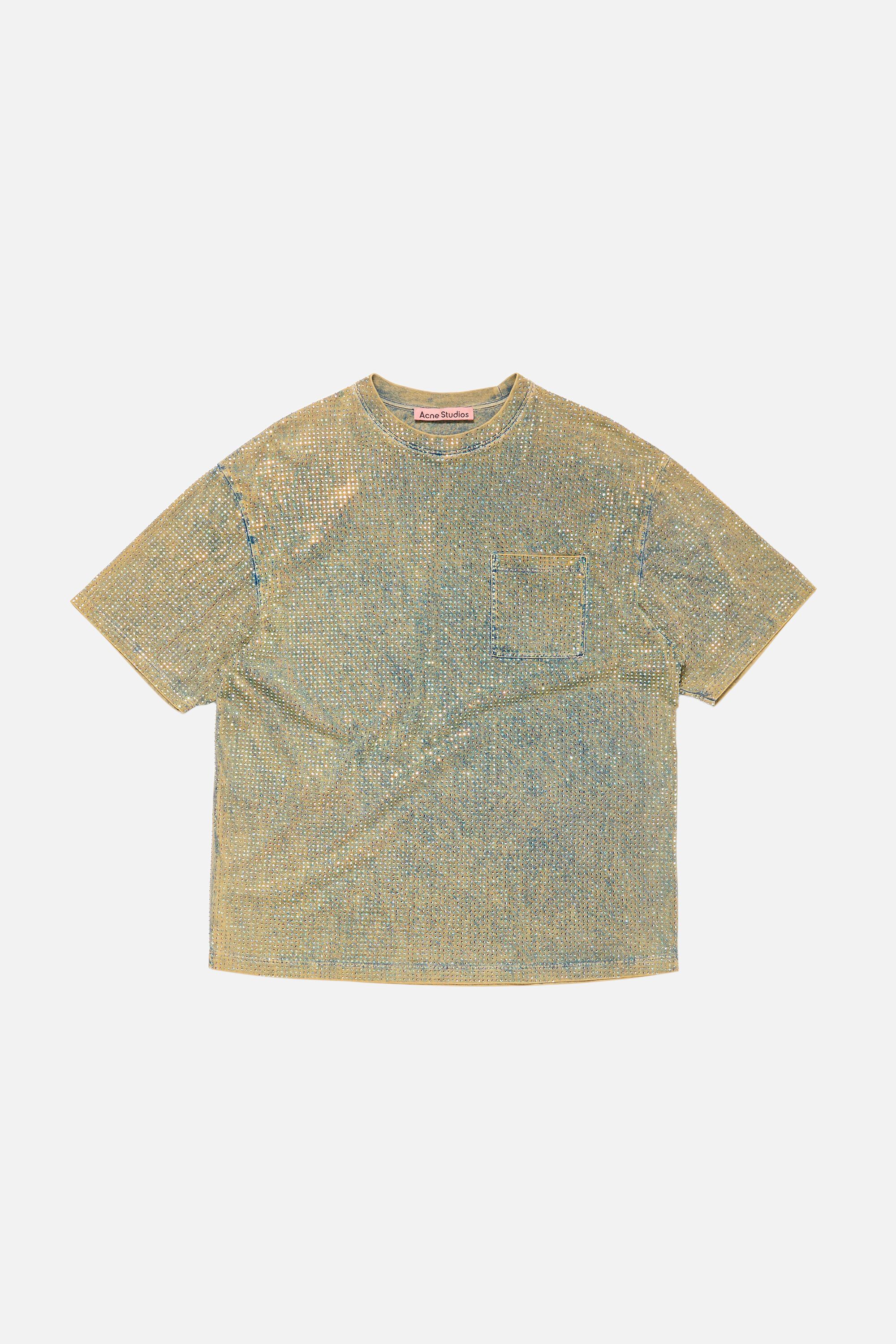 Acne Studios tシャツ Acne Studios - ラインストーンTシャツ - ミッドブルー