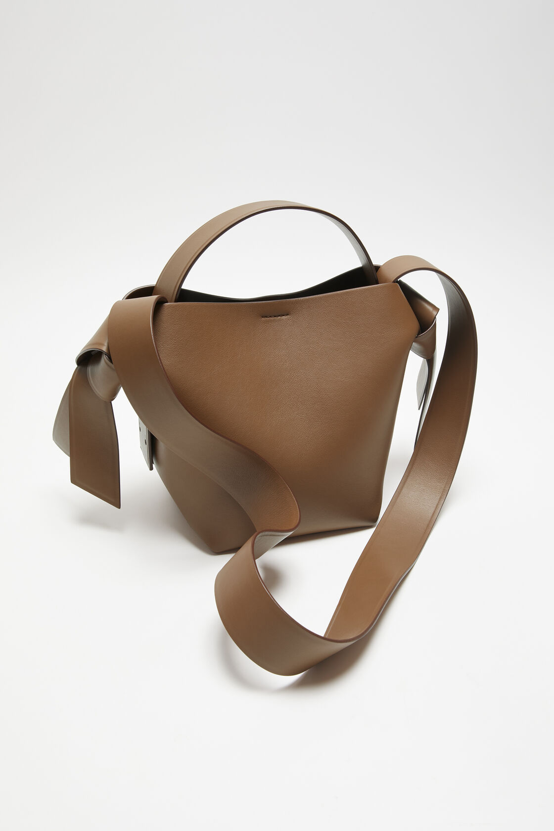 Musubi mini shoulder bag, Camel brown, 2000x