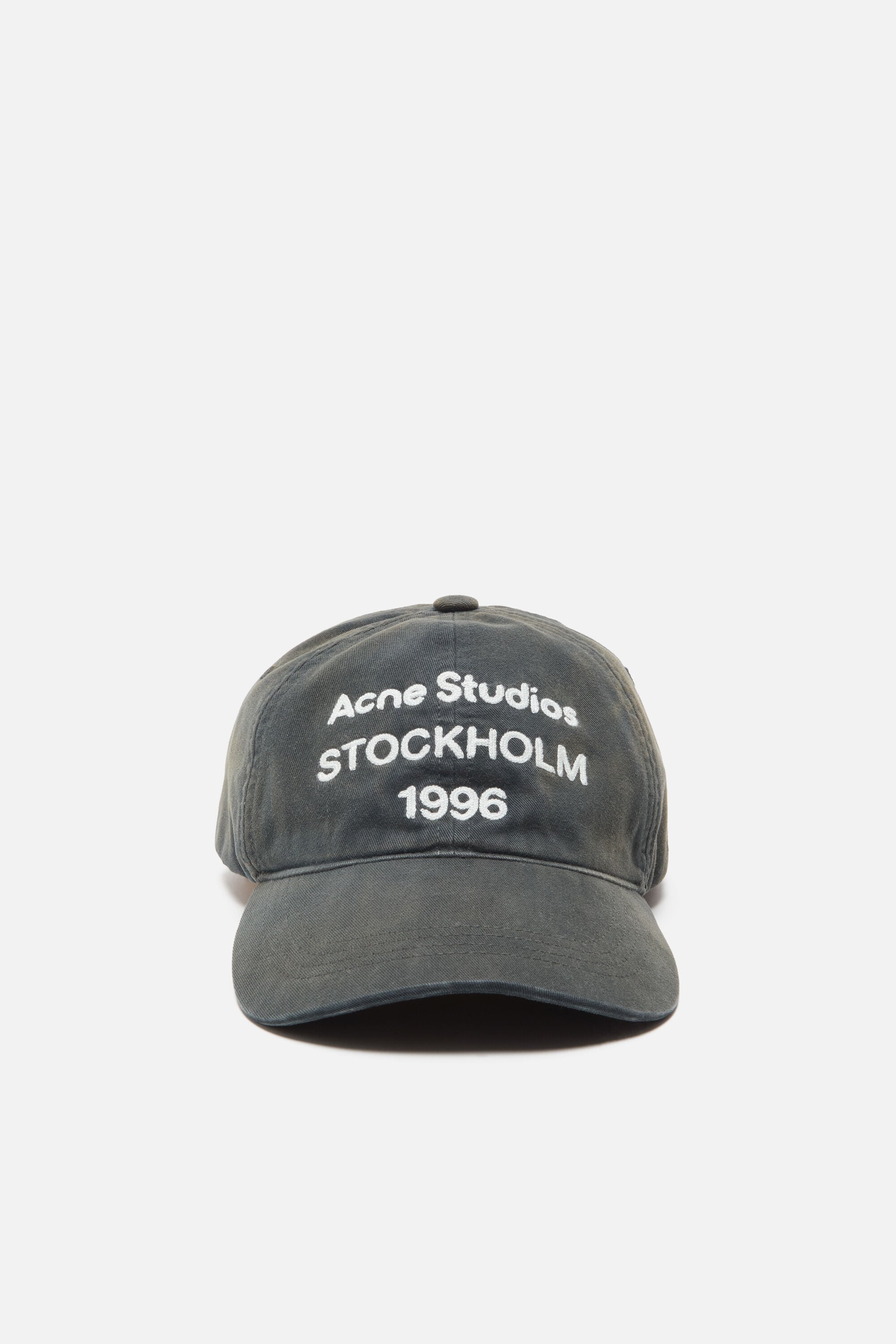 Acne Studios - Washed logo baseball cap - Faded black