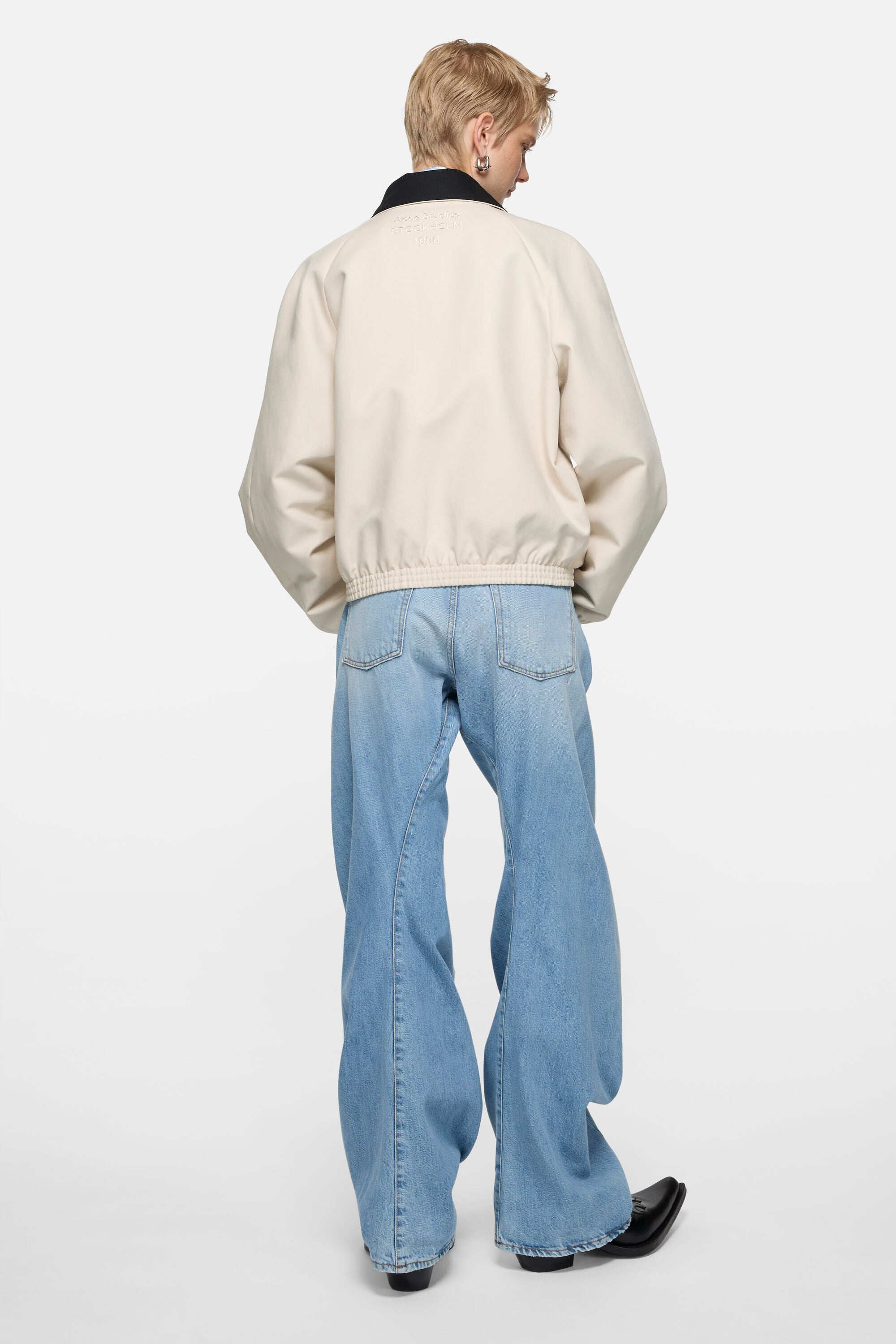 Acne Studios - Satin logo jacket - Light taupe