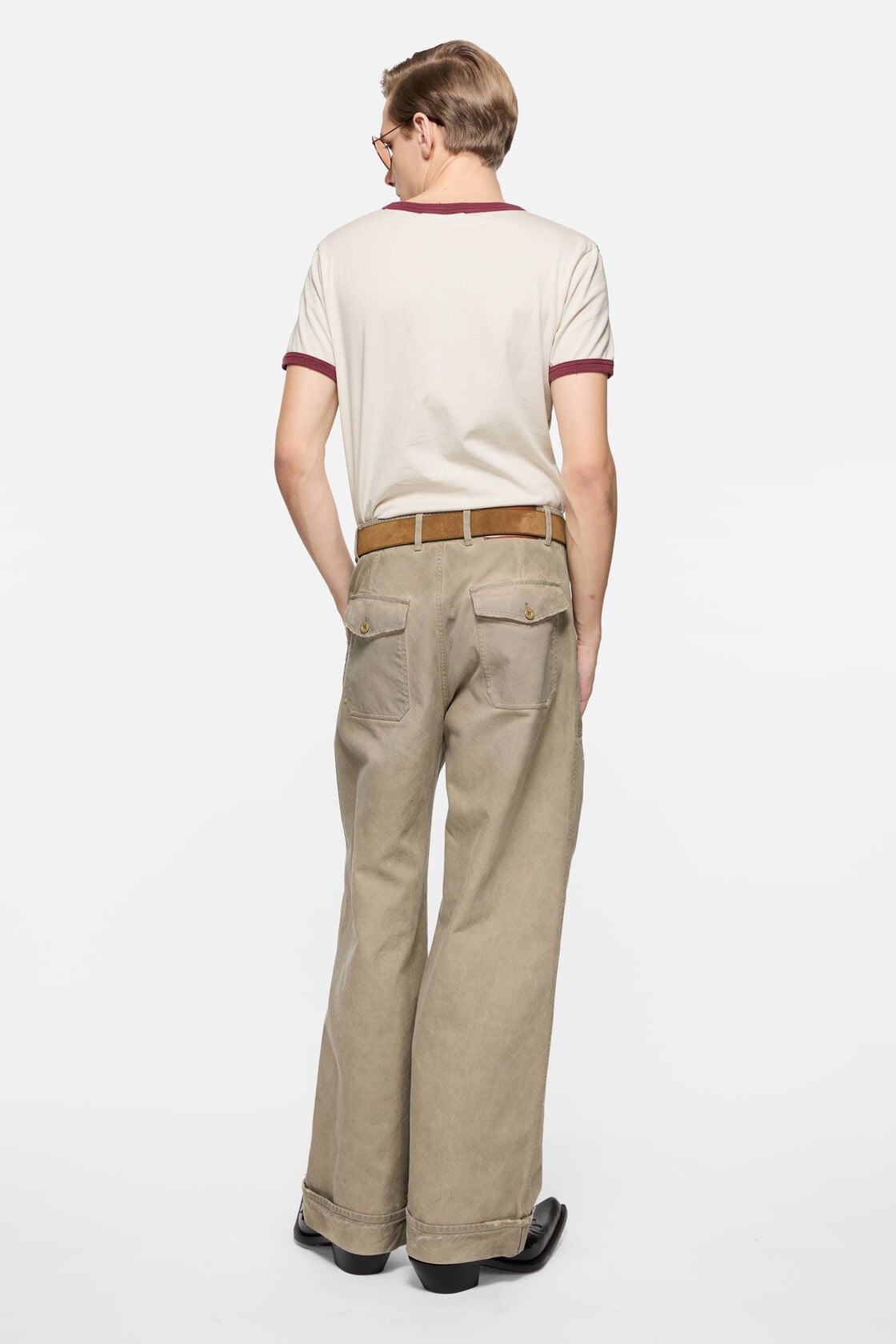 Graphic t-shirt, Off white/burgundy, 2000x