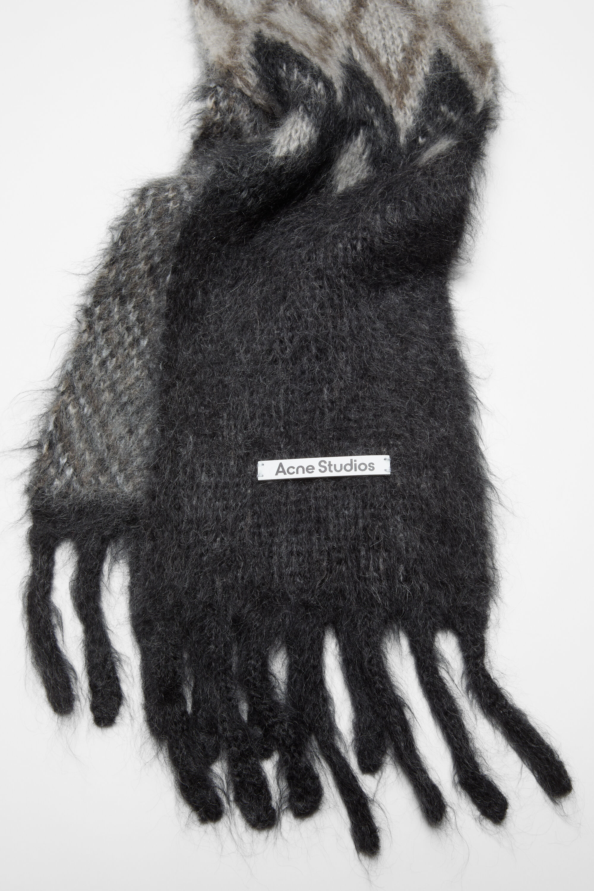 小物 theredthread S fuzzy scarf gray THEREDTHREAD / ザレッドスレッド】S fuzzy scarf