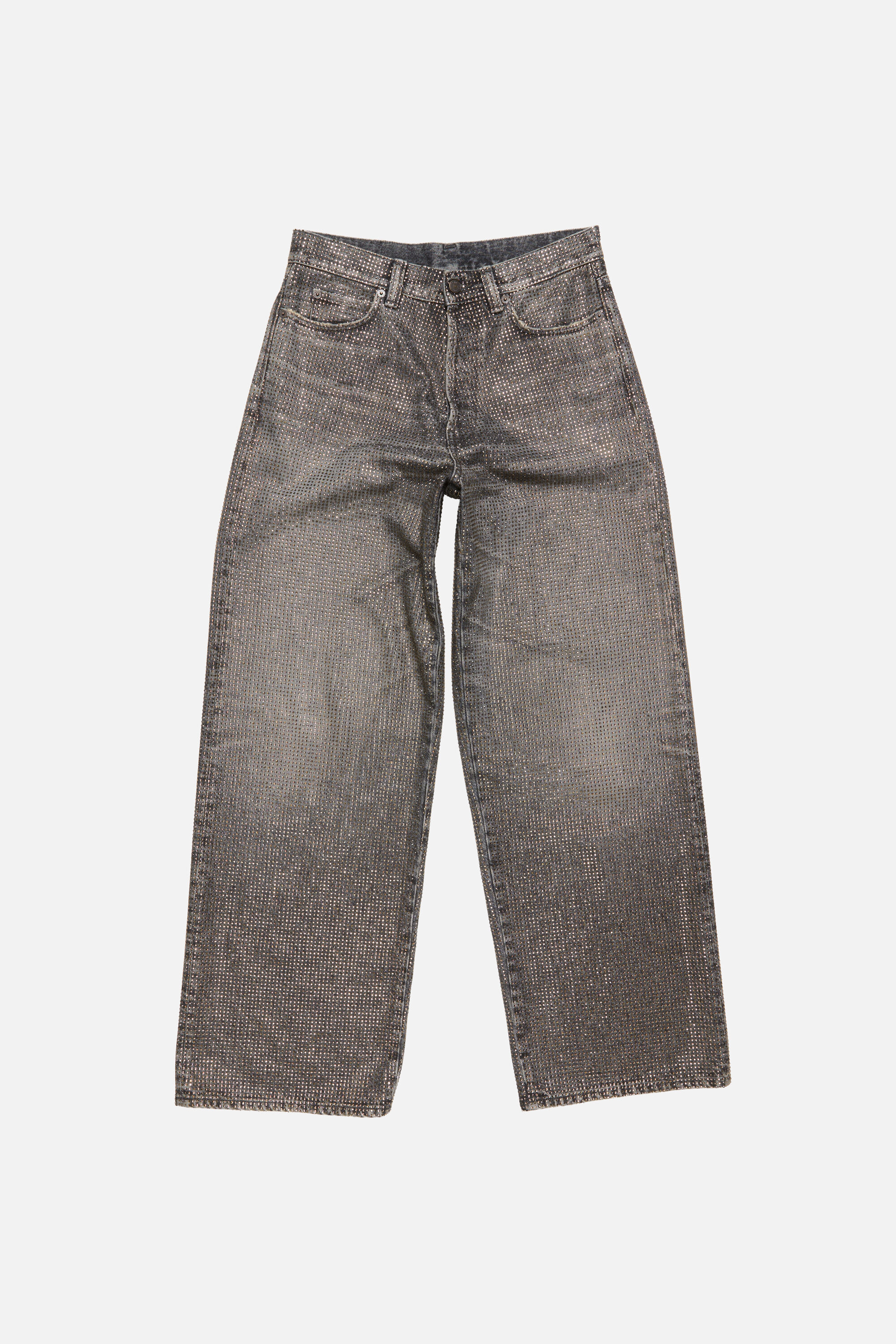 Acne Studios - Loose rhinestone jeans – 1981 - Washed Black