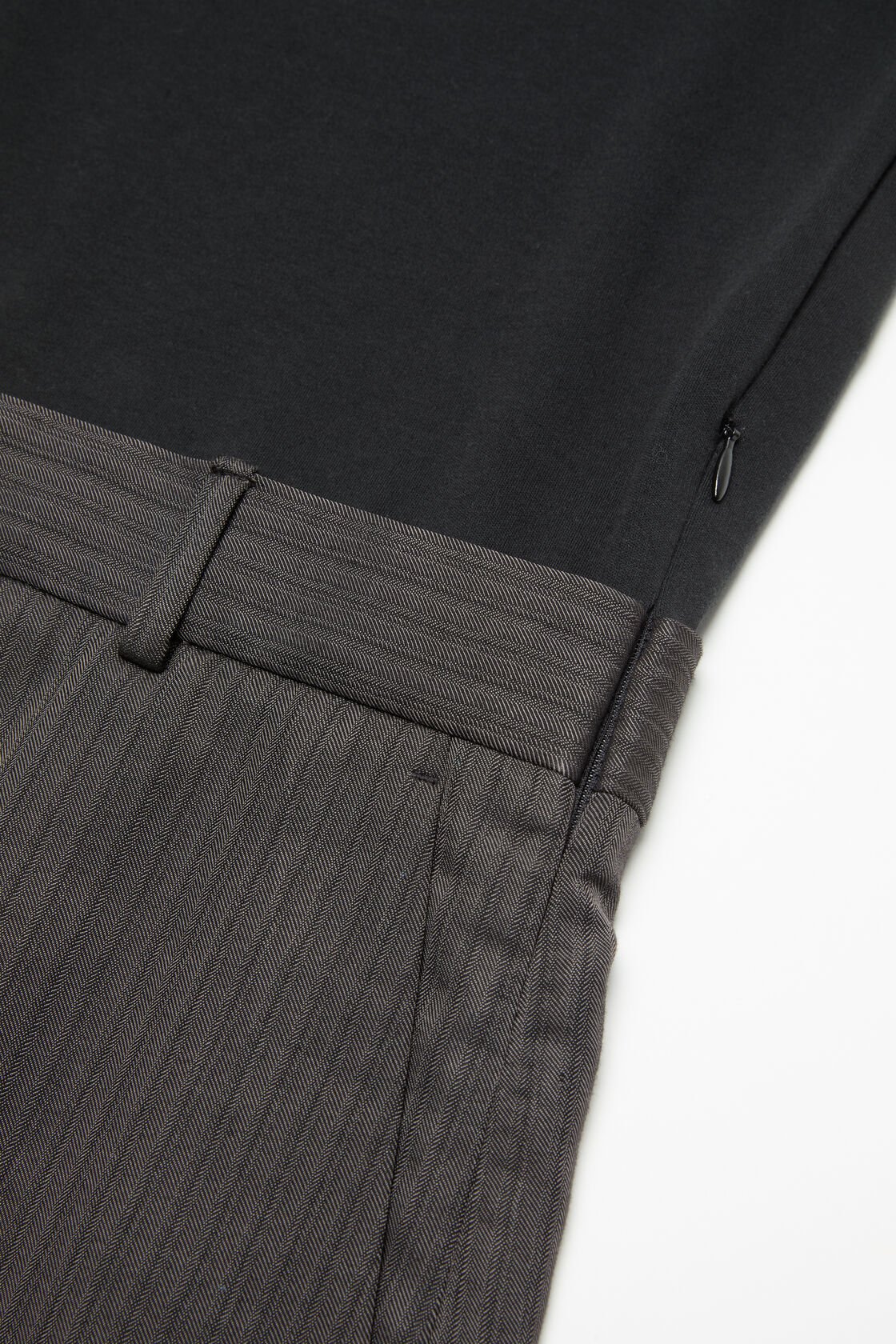 Layered short dress, Black, 2000x