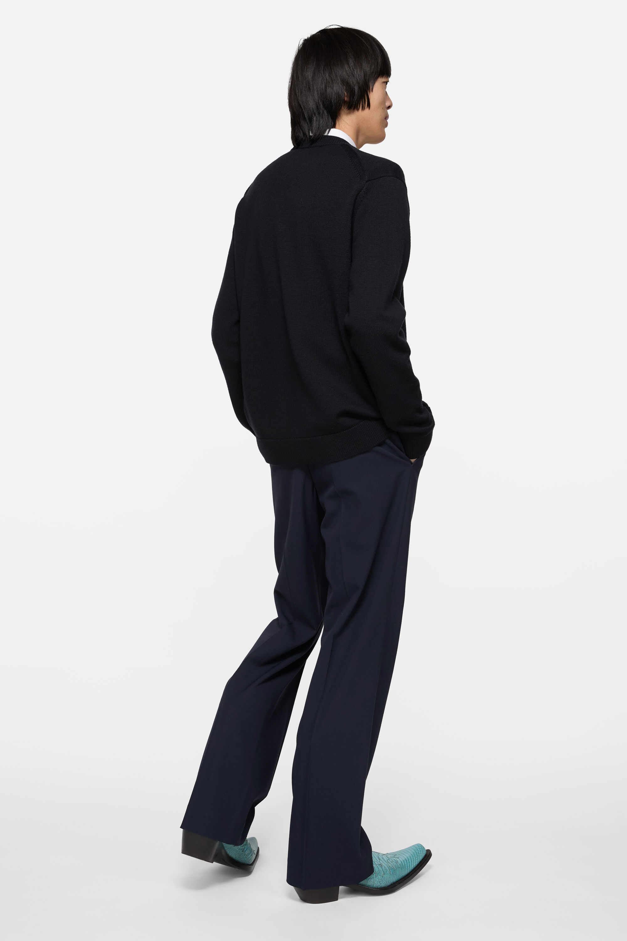 Acne Studios - テーラードトラウザーズ - ネイビー