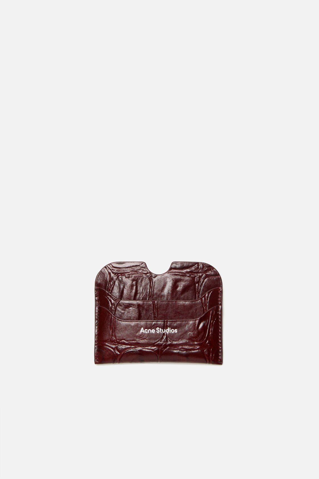 Leather card holder, Burgundy, 2000x
