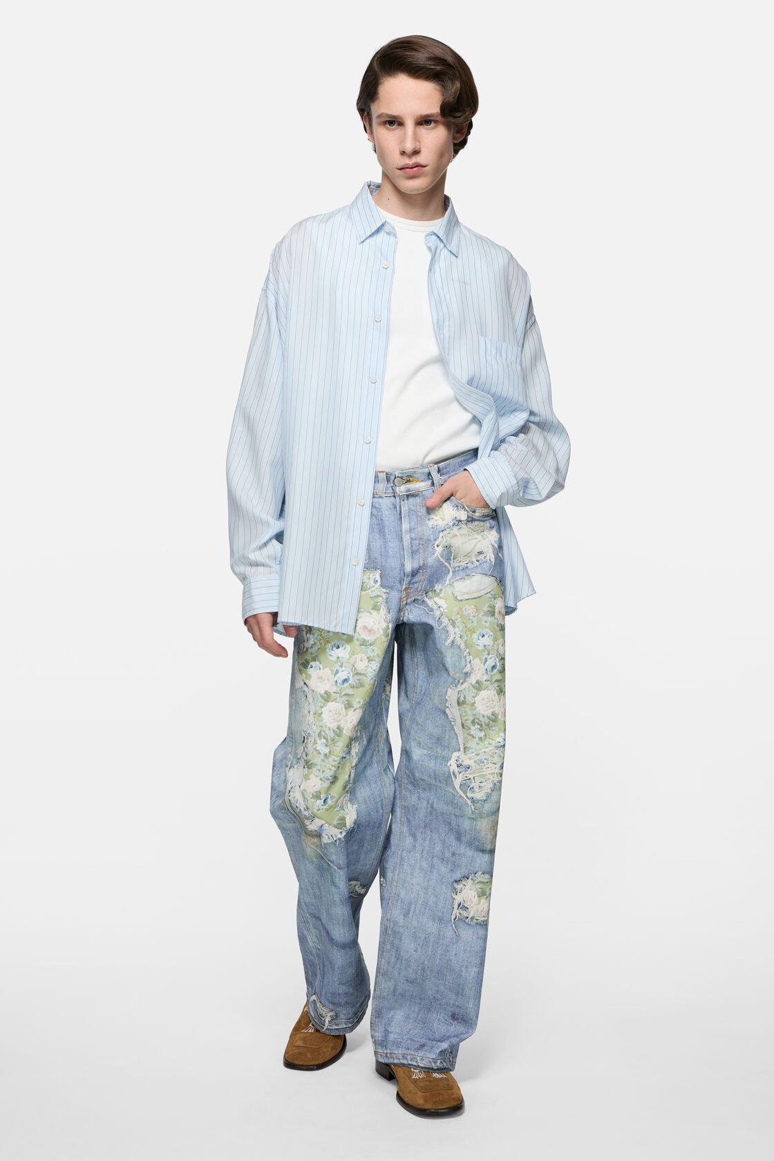 Trompe-l&rsquo;&oelig;il jeans - 1981, Blue/green, 2000x