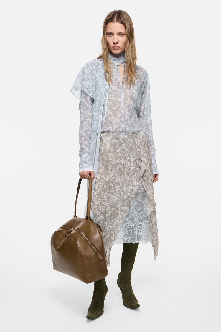 RW-WN-SHIR000036, Light blue/beige