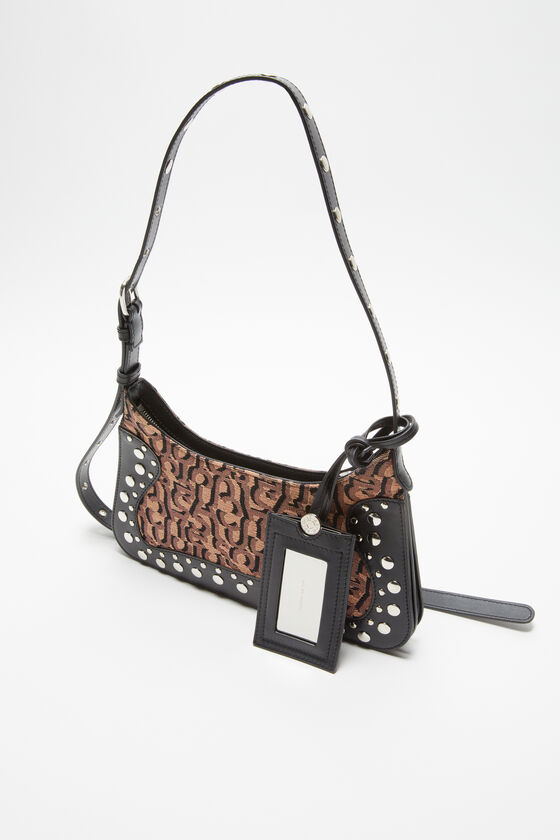 Acne Studios - Monogram Platt Mini-Umhängetasche - Pink Schwarz