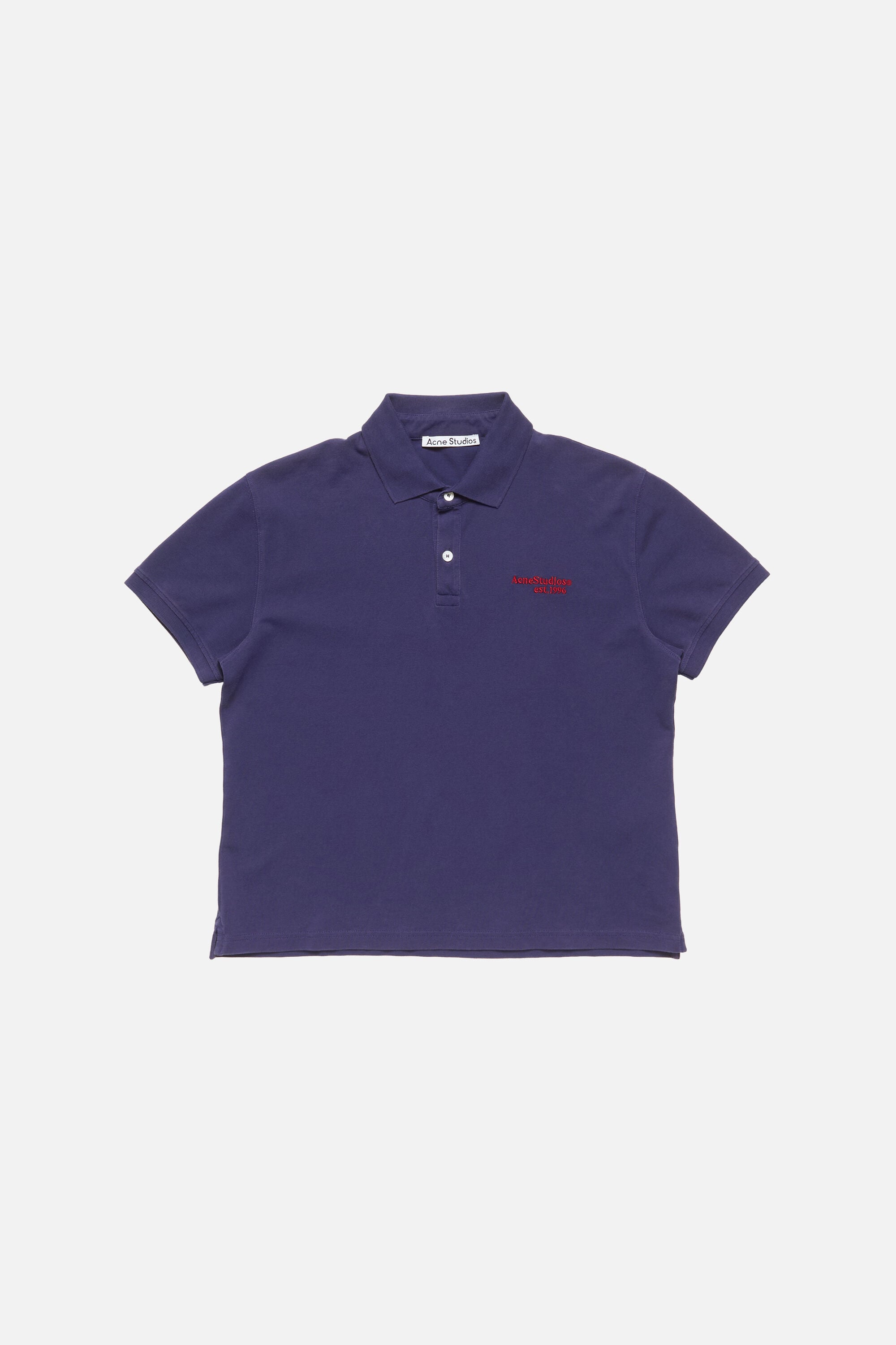 Acne Studios - Logo polo t-shirt - Navy