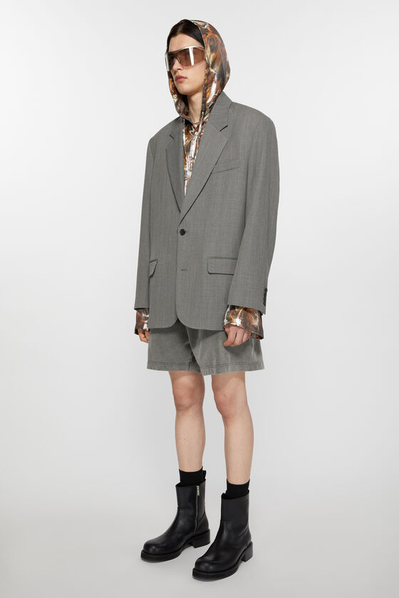 Acne Studios - リラックスフィット スーツジャケット - グレーメランジ