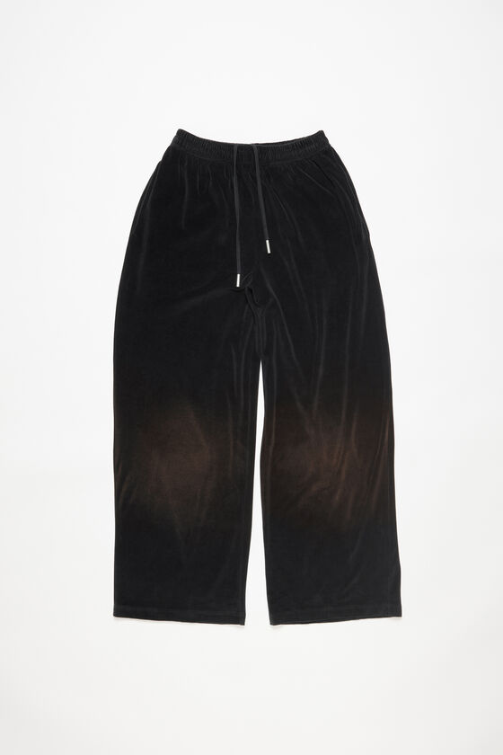 Acne Studios - Velour trousers - Black