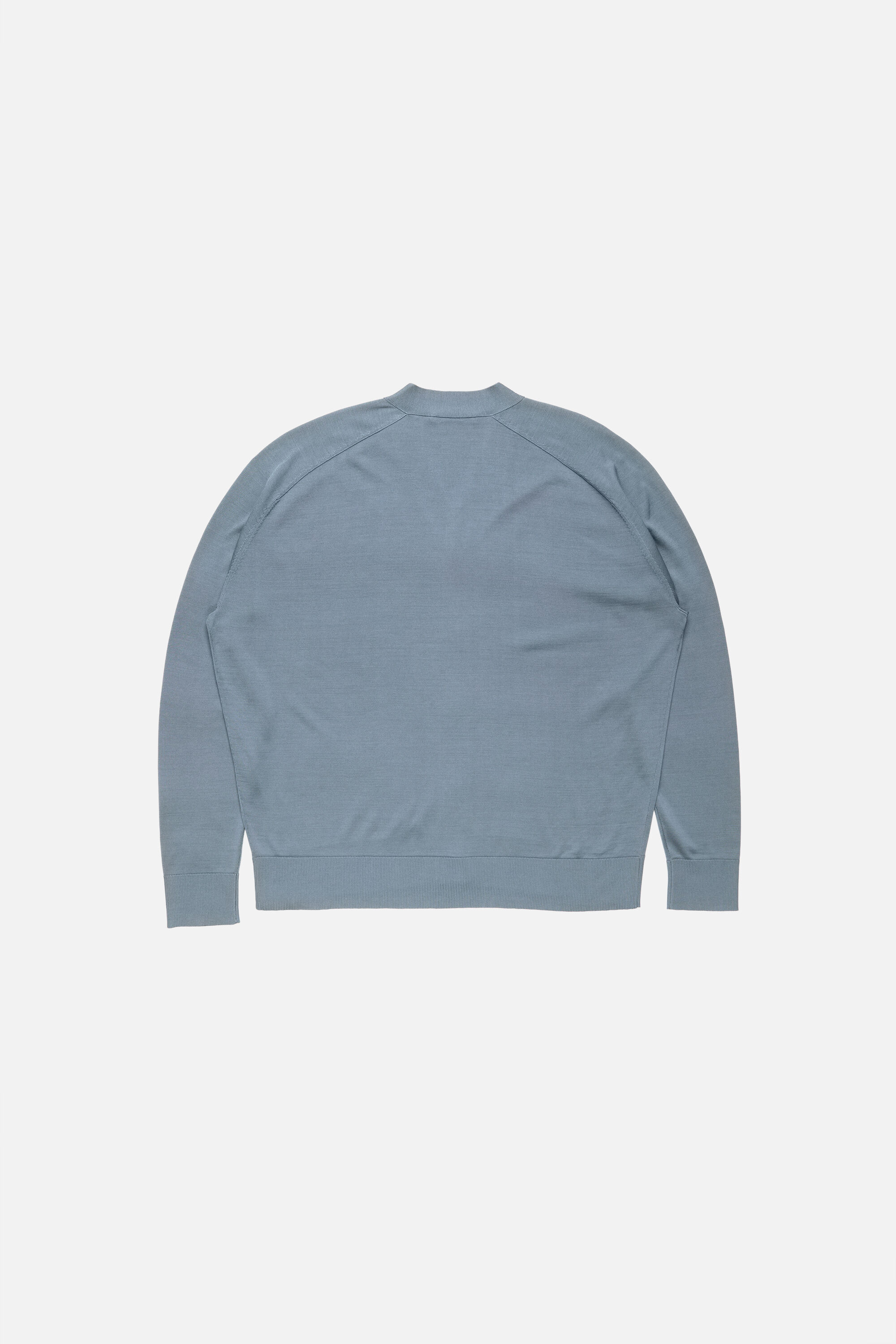 Acne Studios - シルクVネックカーディガン - ダスティブルー