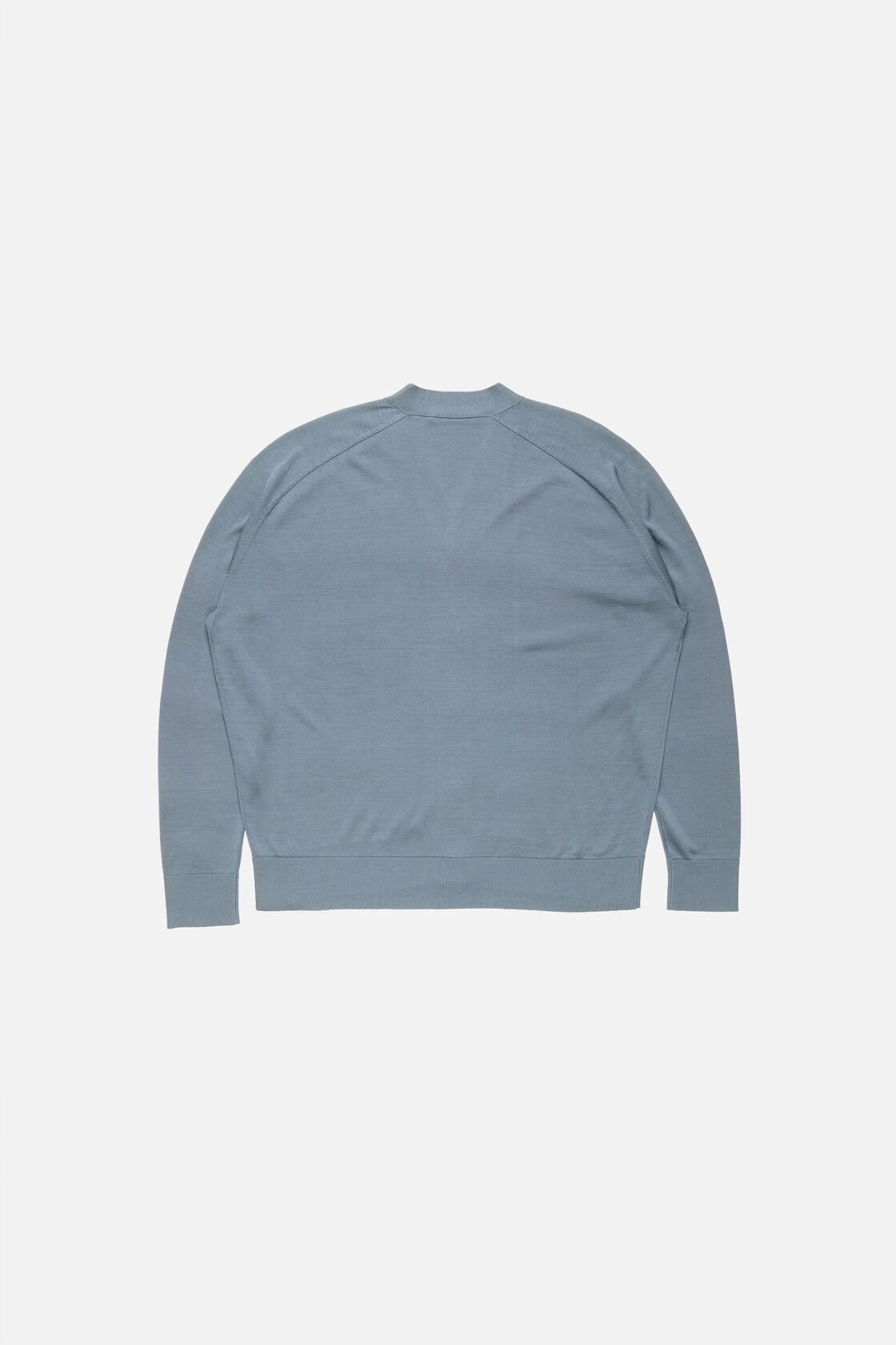Silk v-neck cardigan, Dusty blue, 2000x