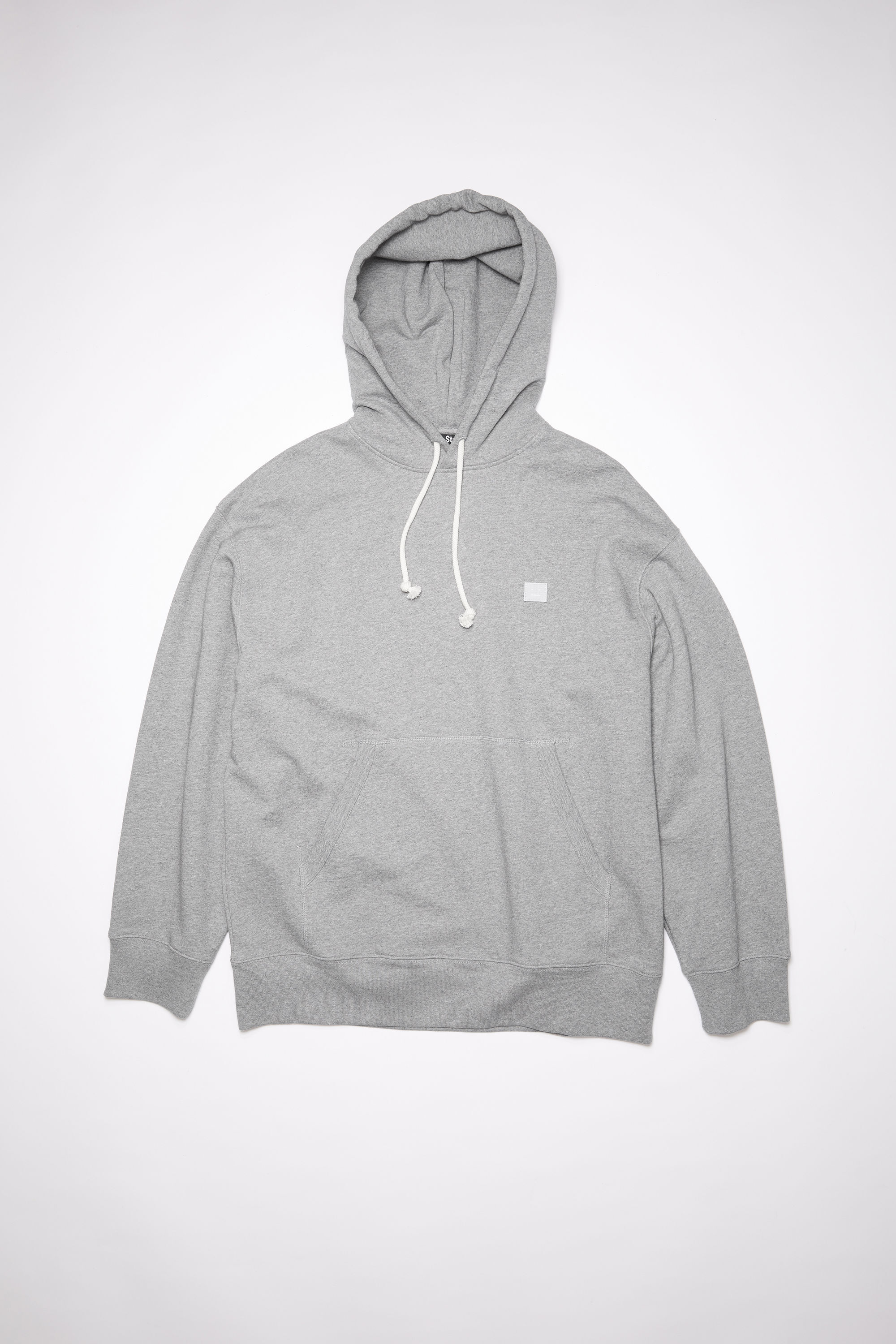 Acne Studios - Hooded sweatshirt - Oversized fit - Light Grey Melange