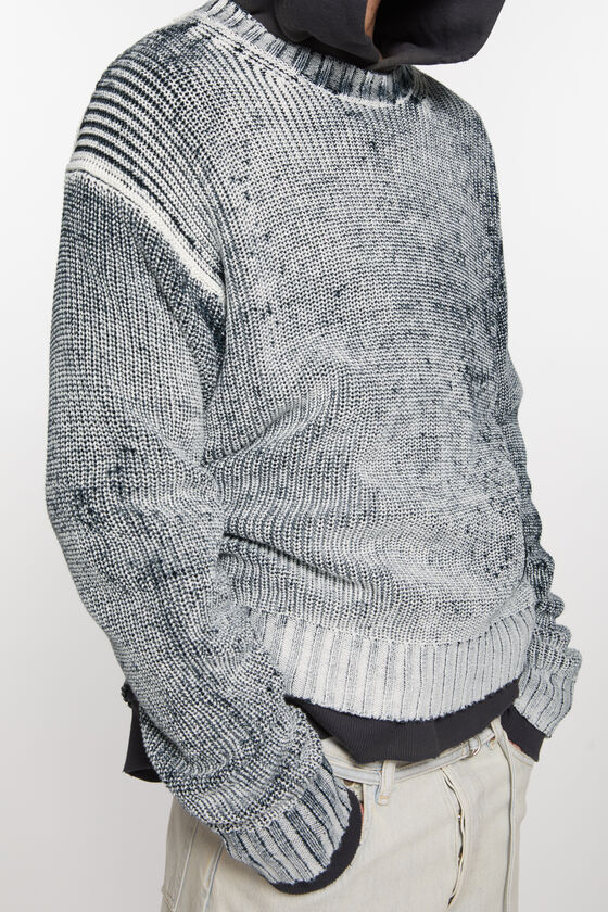 Acne Studios - Crew neck jumper - Black/white