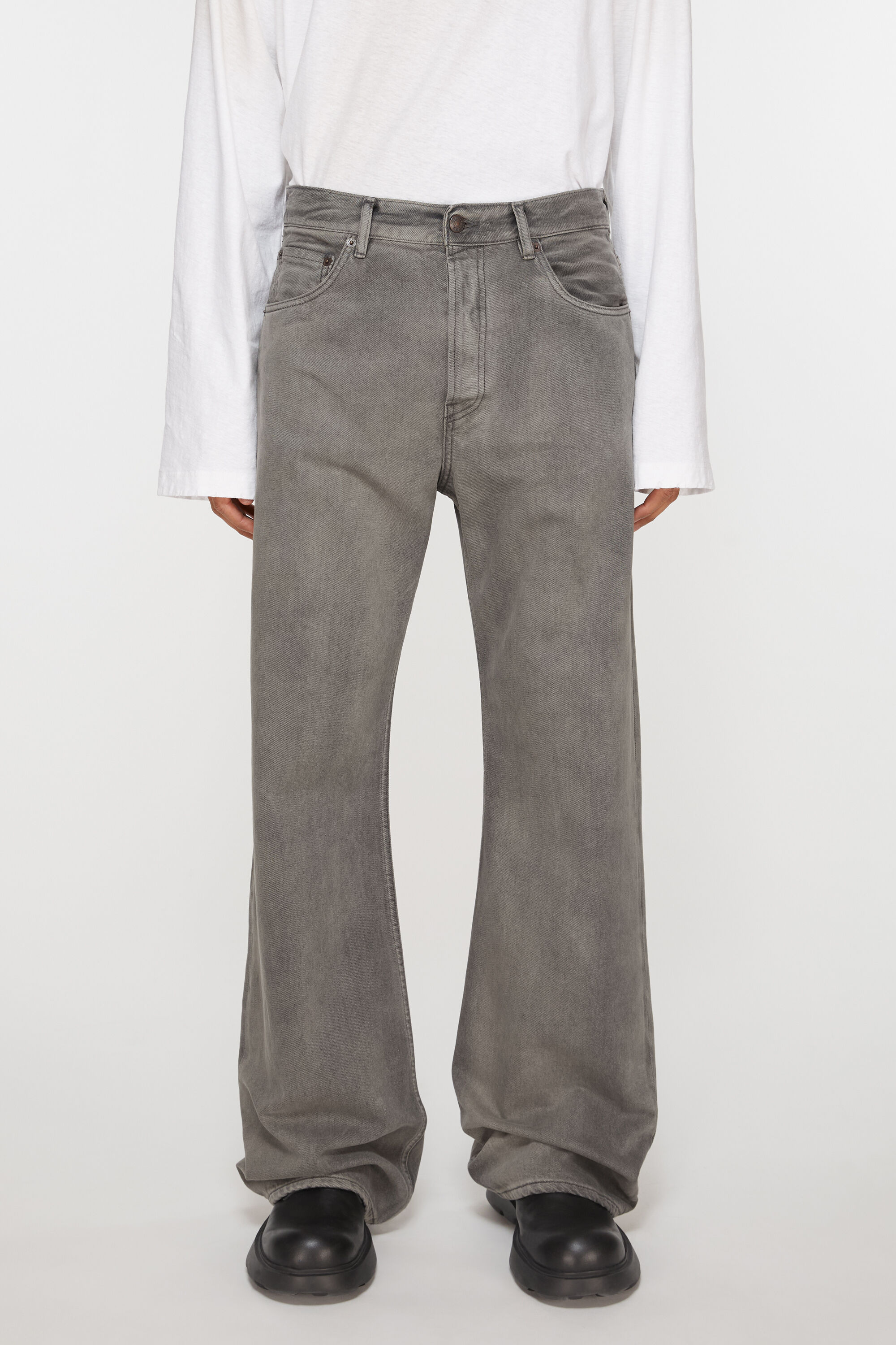 아크네 스튜디오 Acne Studios Loose fit jeans - 2021M - Anthracite grey