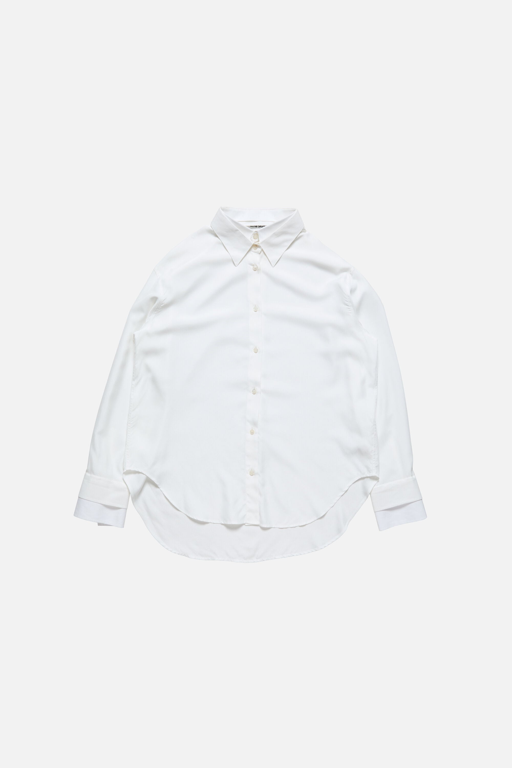 Acne Studios - レイヤードボタンアップ - ホワイト/ホワイト