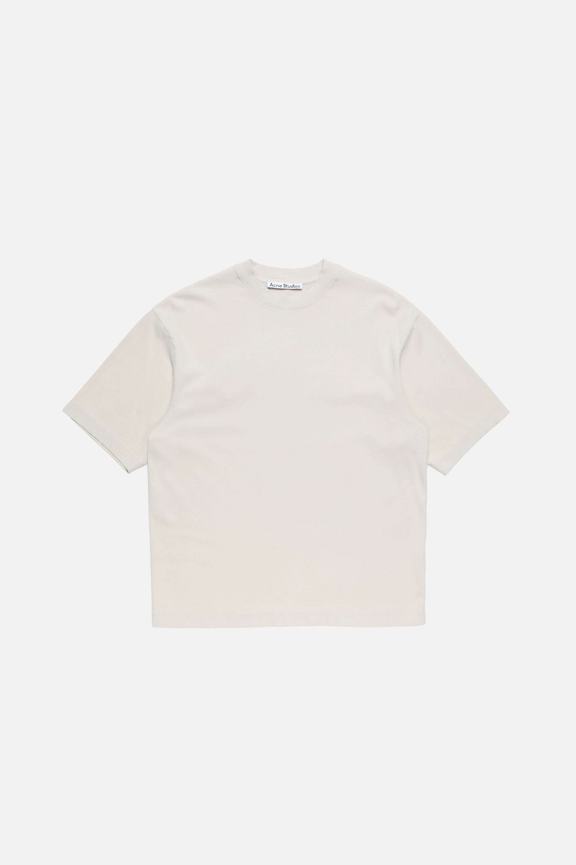 Acne Studios - Rubber logo t-shirt - Light taupe Acne Studios - Rubber logo t-shirt - Light taupe