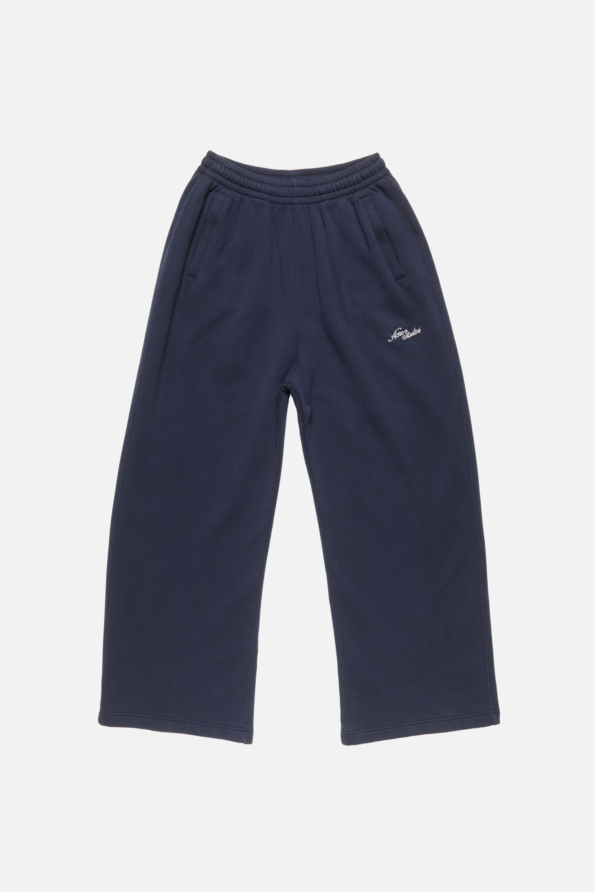 Acne Studios - Fleece logo sweatpants - Dark navy