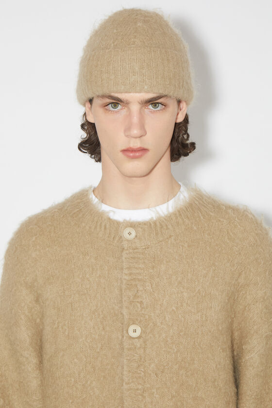 Acne Studios - ウールモヘアカーディガン - ダークベージュ