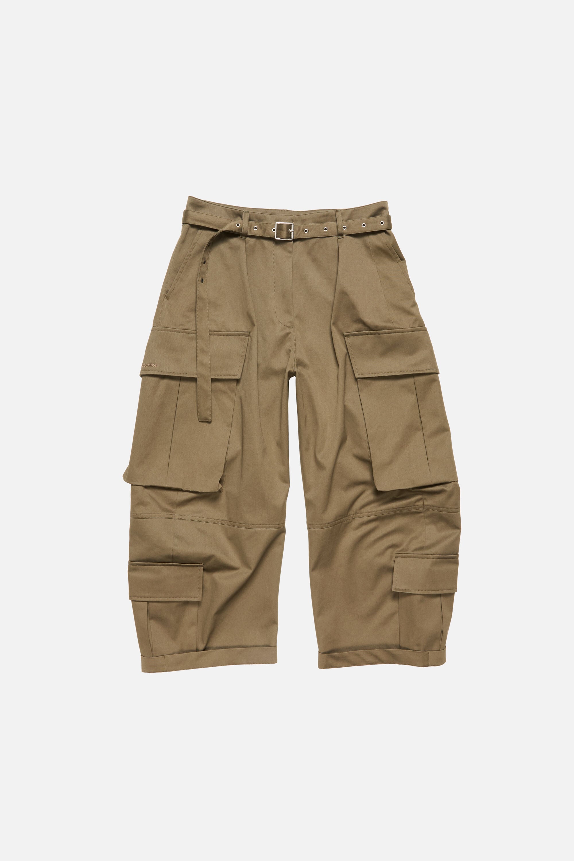 なお　ACNE STUDIOS CARGO TROUSERS Acne Studios - Twill cargo trousers - Khaki green