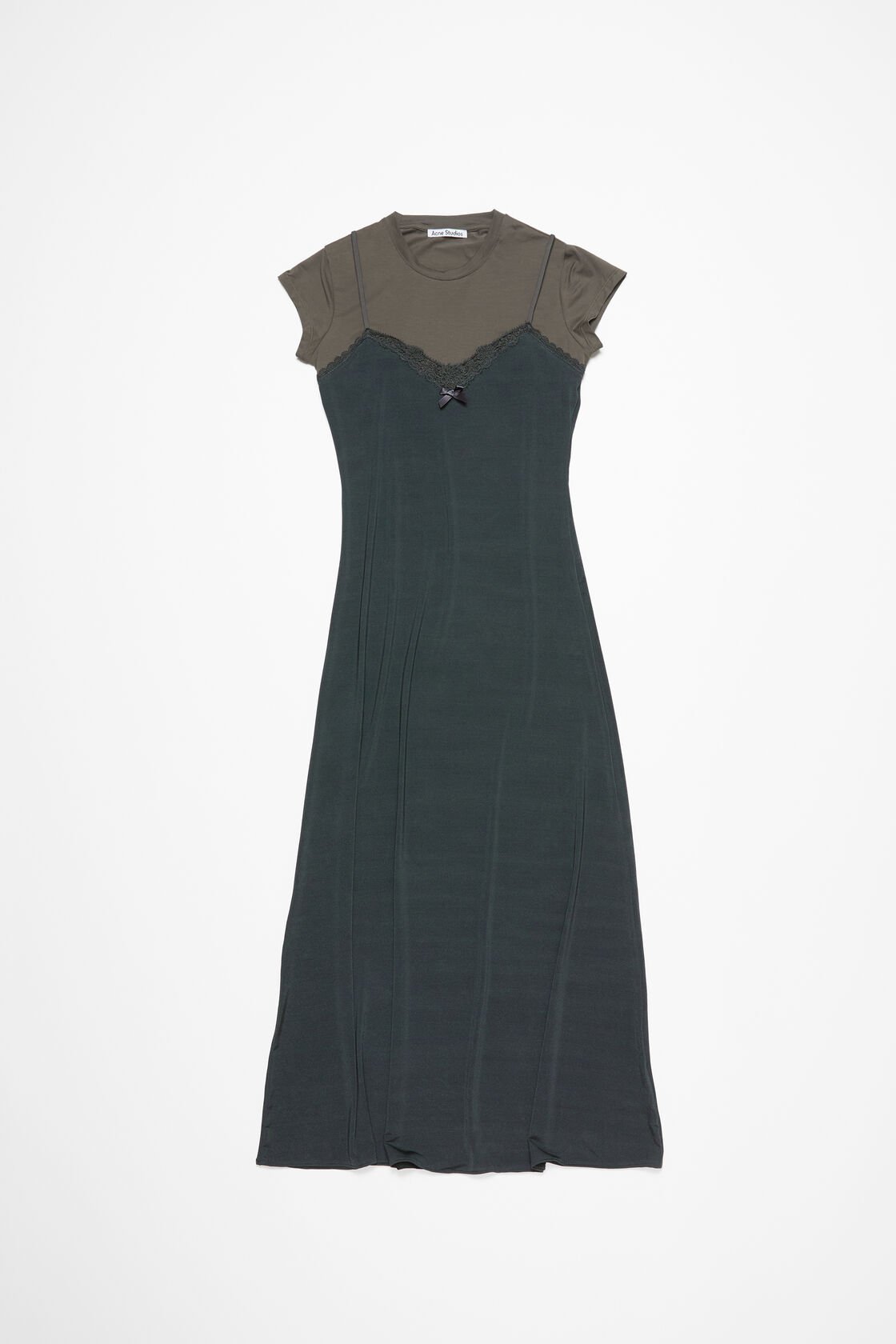 Layered jersey dress, Grey/anthracite, 2000x