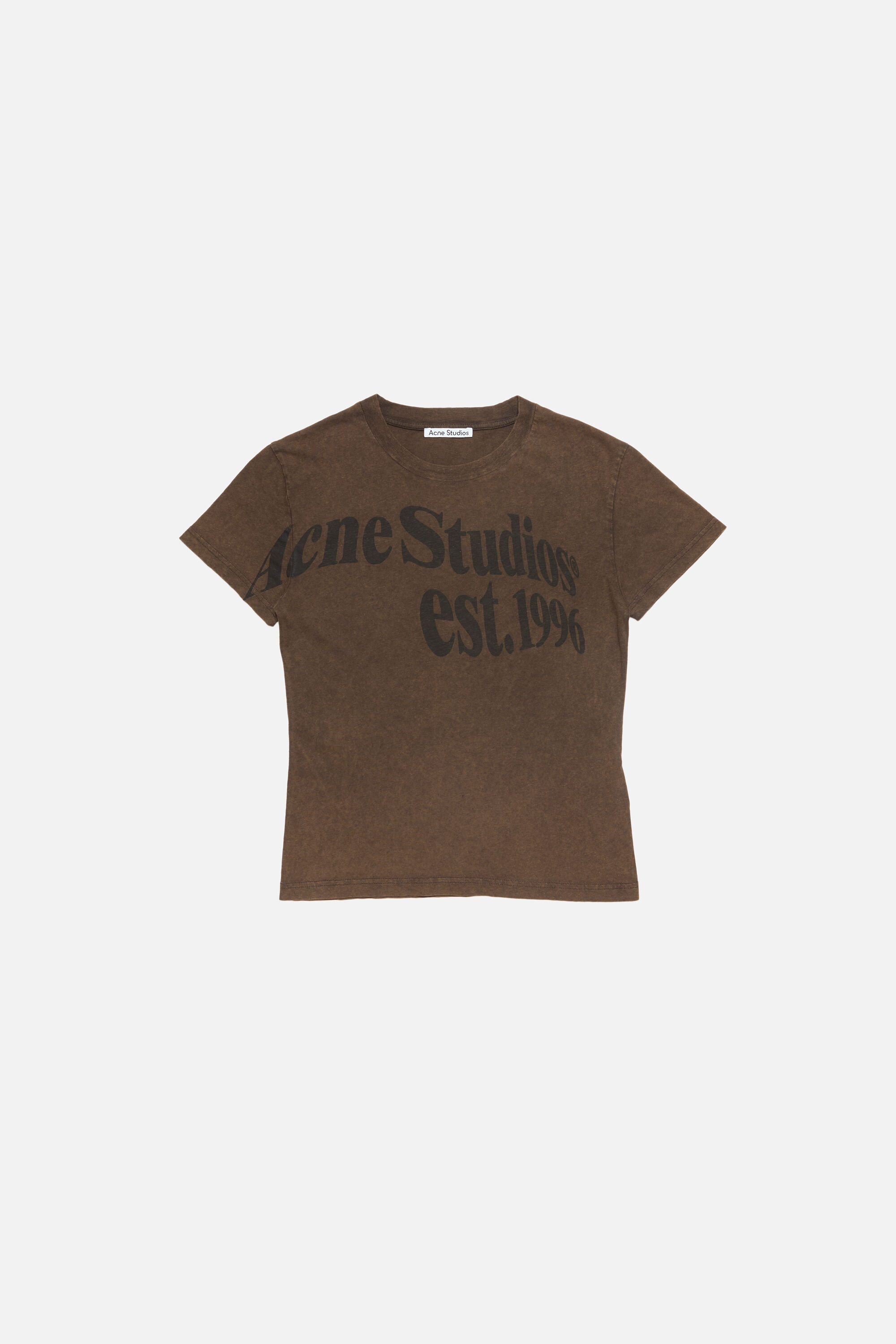 Acne Studios - プロジェクションアートワークTシャツ - アーモンド