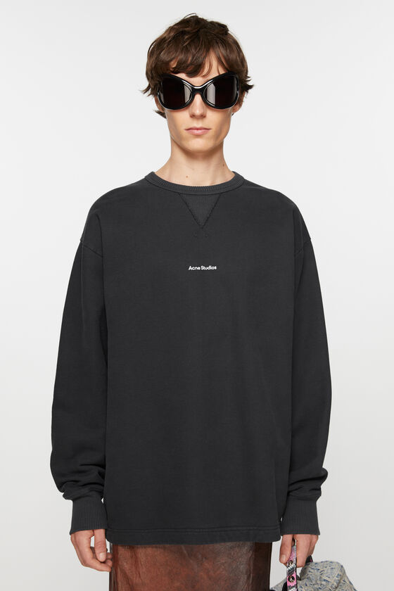 Acne Studios - Pullover mit Logo - Schwarz