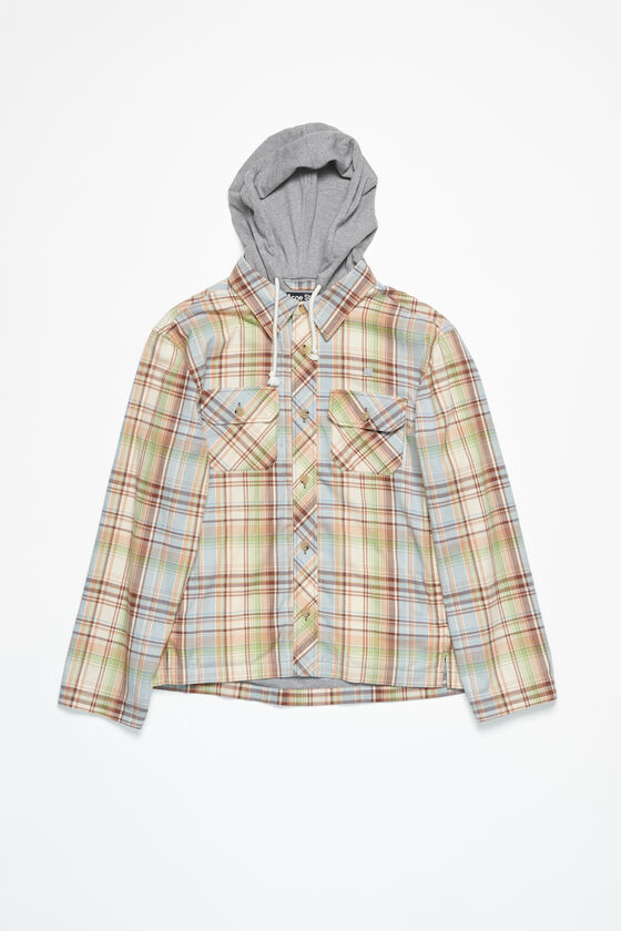 Acne Studios - フード付きオーバーシャツジャケット - ブラウン 