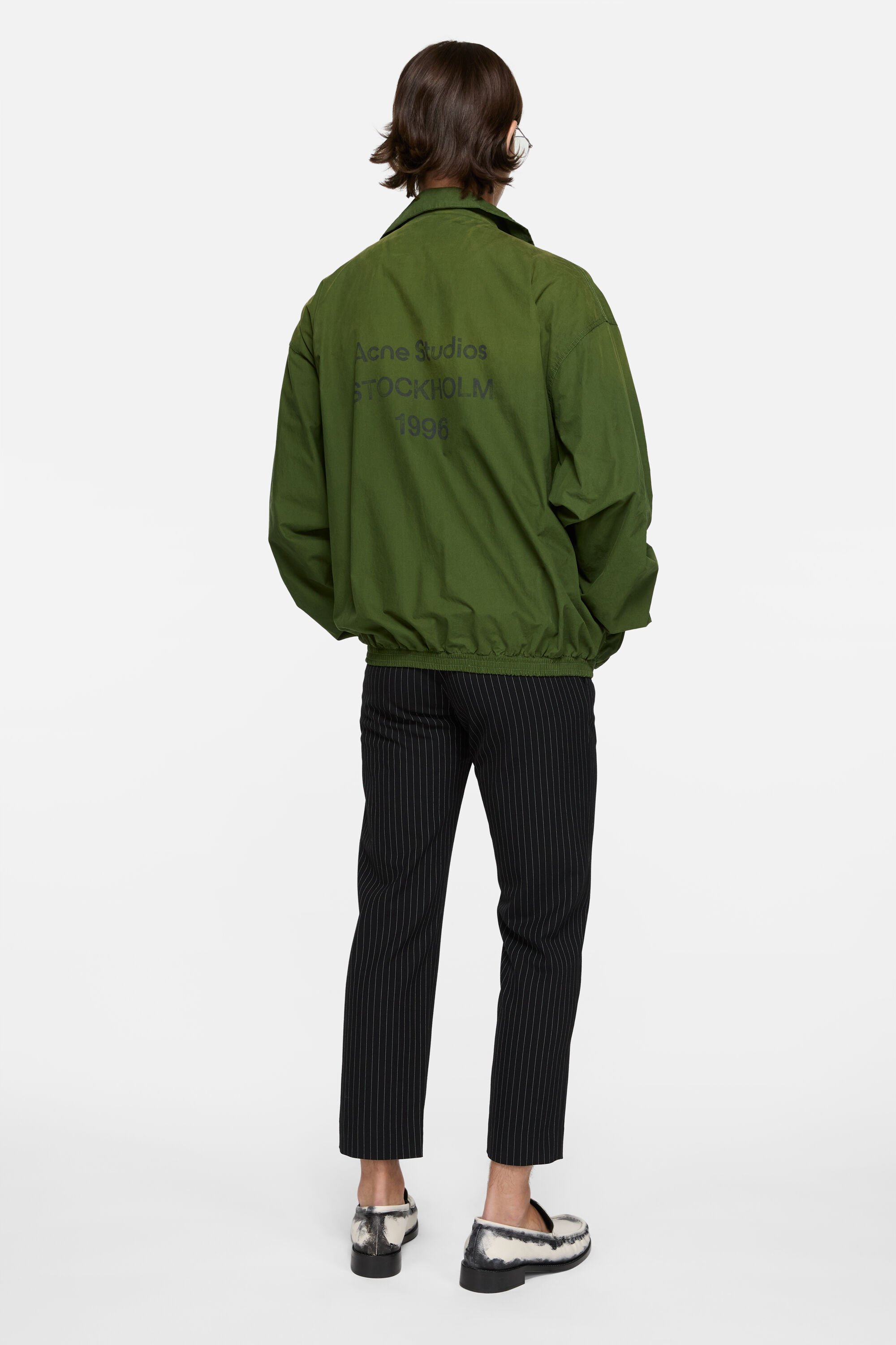 Acne Studios - Logo zipper jacket - Forest green