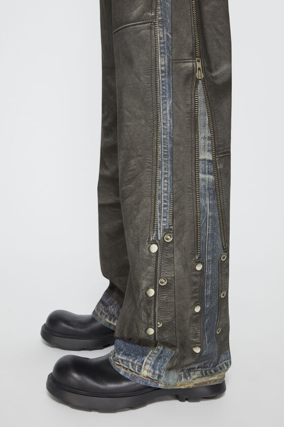 Acne Studios - プリントトラウザーズ - ブルー/ブラック 