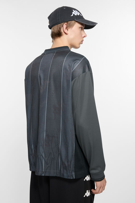 Acne Studios - Logo t-shirt - Acne Studios x Kappa - Anthracite/black 