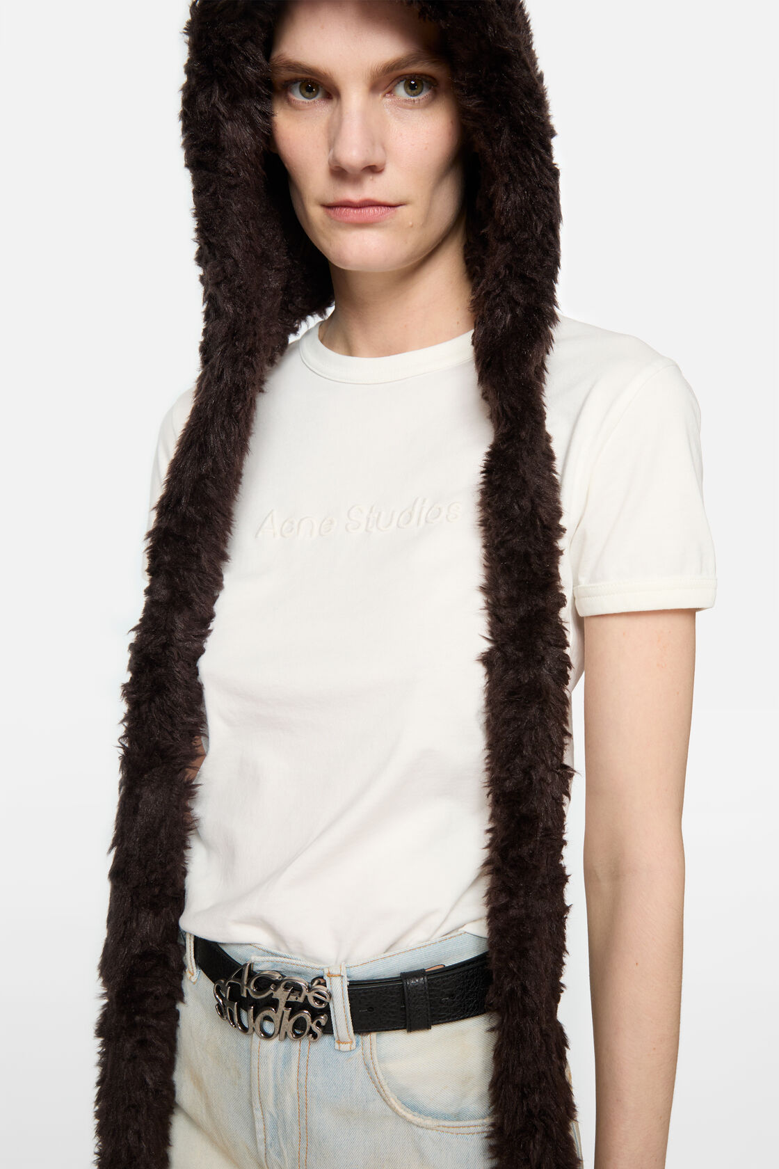 Logo t-shirt - fitted fit, Cold white, 2000x