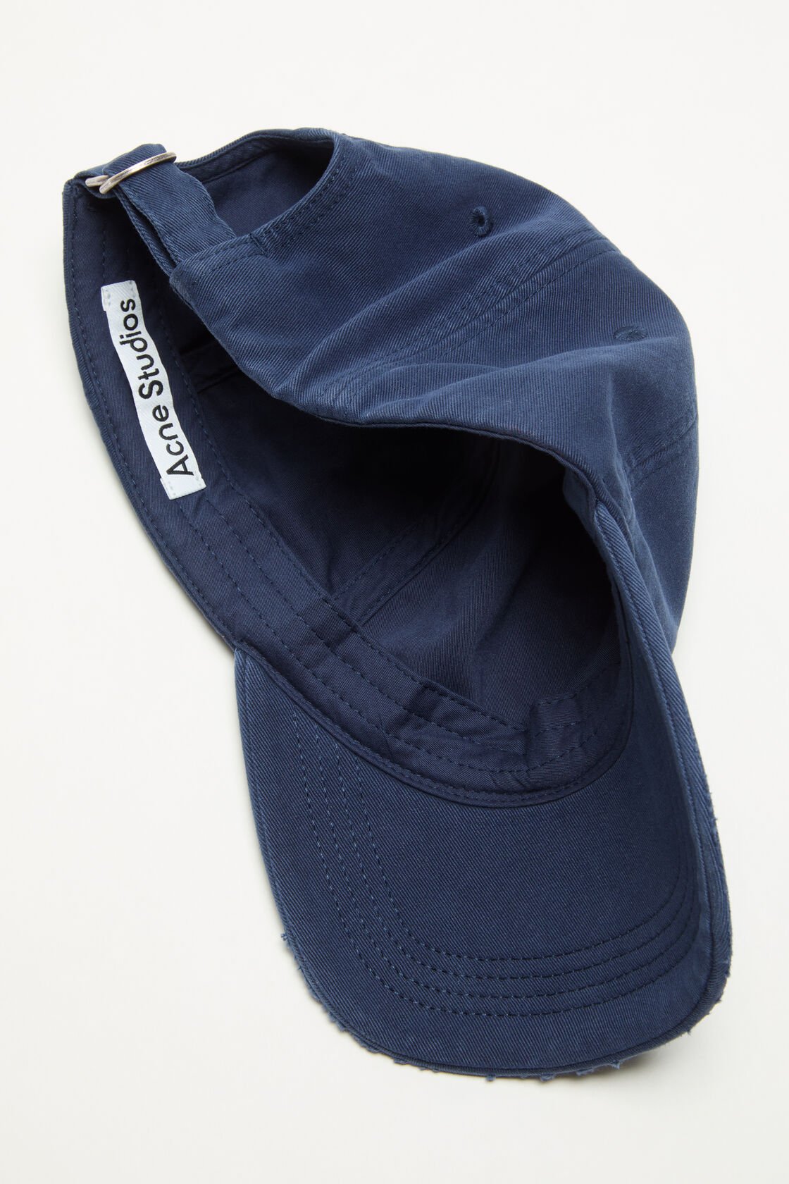 Distressed logo cap, Dark navy, 2000x
