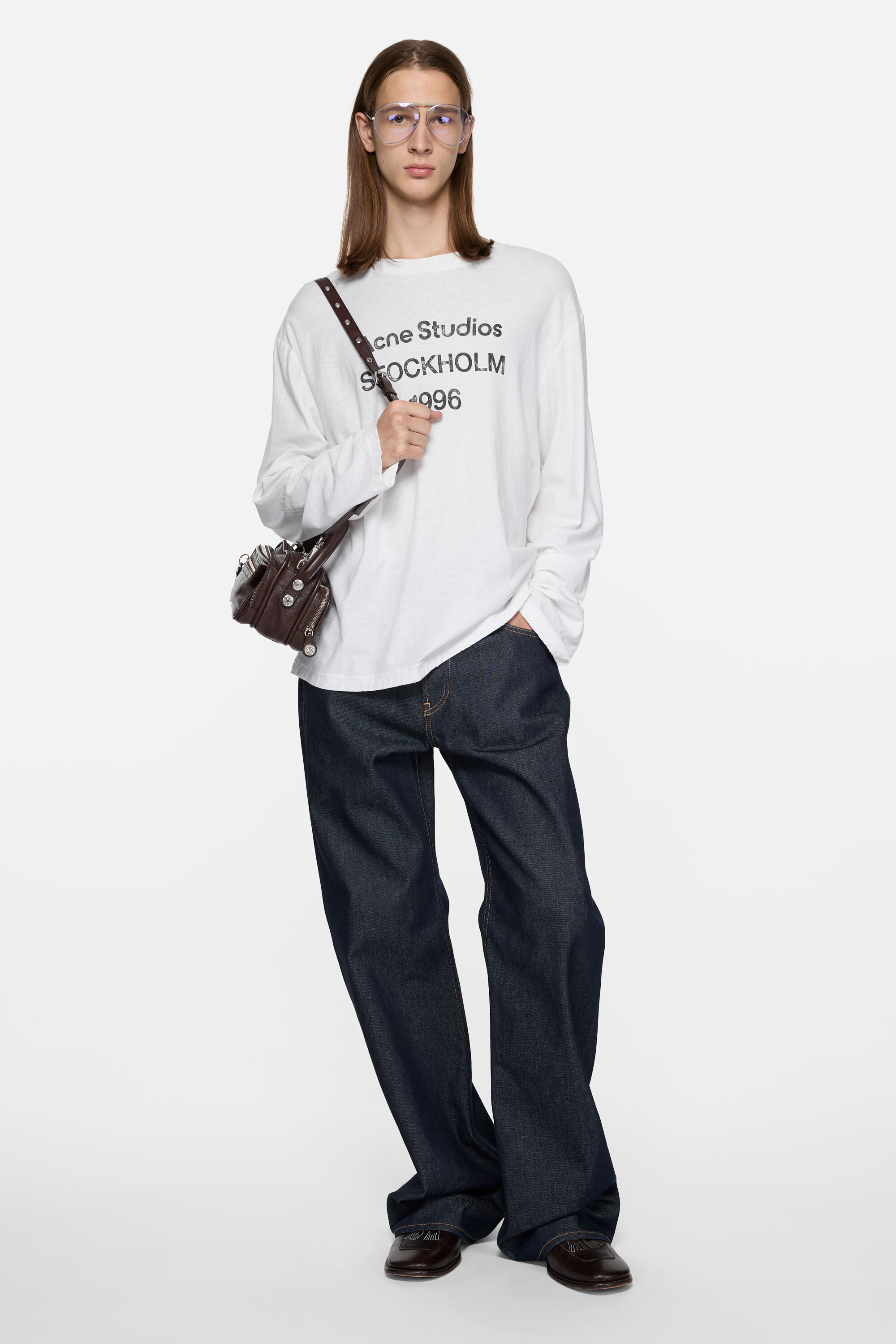 Acne Studios - 1996ロゴTシャツ - オフホワイト