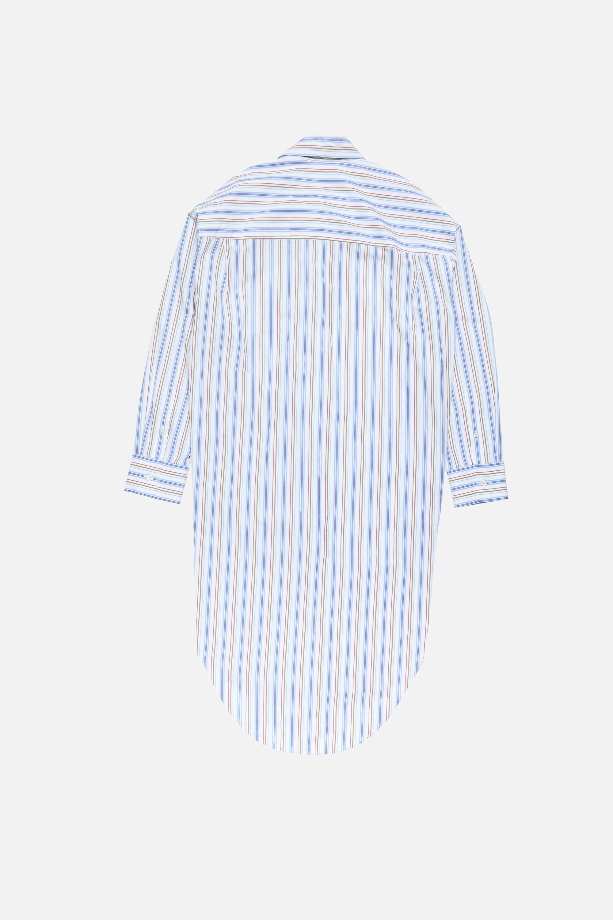 ACNE STUDIOS リネン ストライプ ワイド ブラウス アクネ ボルドー Acne Studios - ストライプシャツドレス - ブルー/レッド