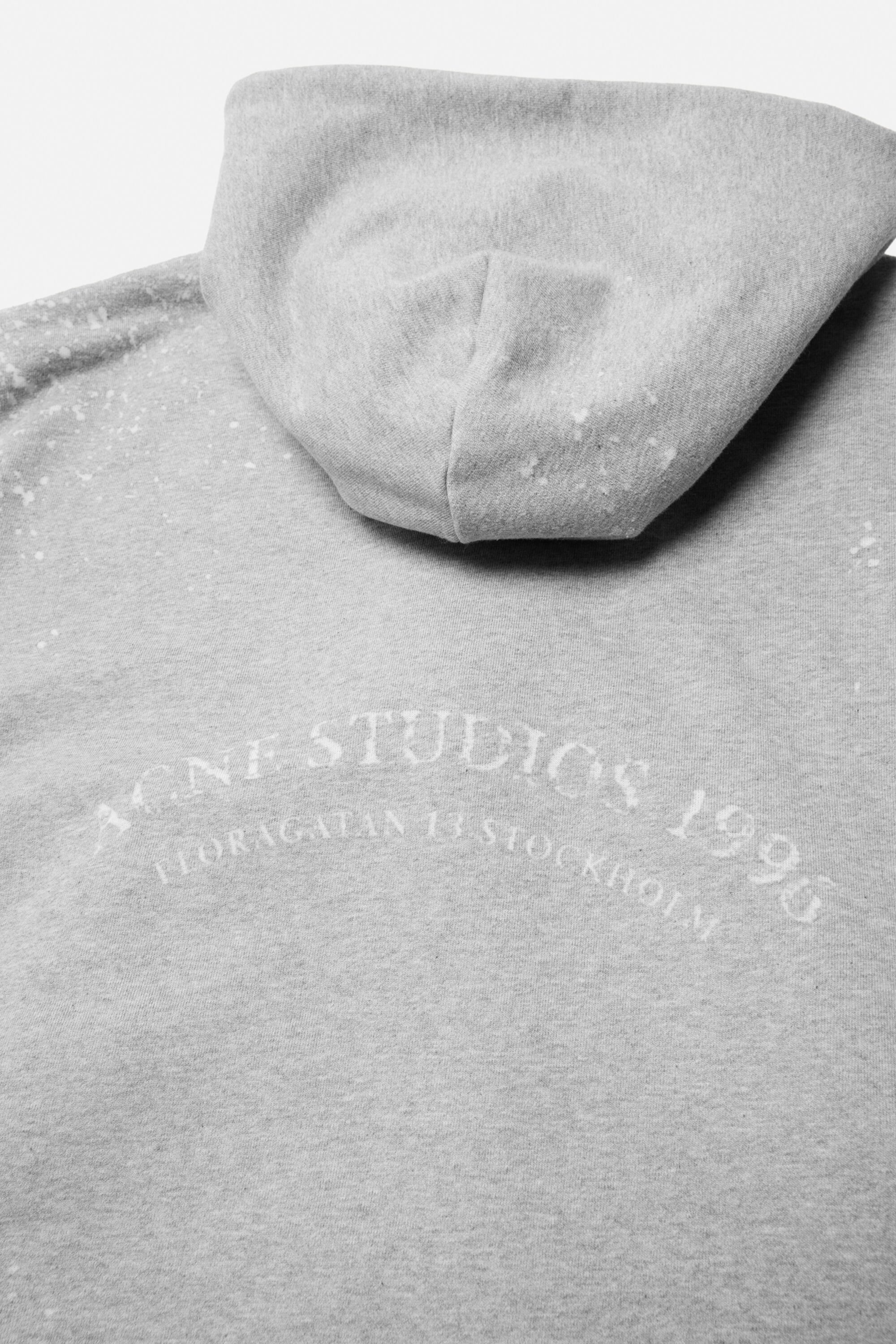 Acne Studios - Hooded zipper sweater - Grey Melange