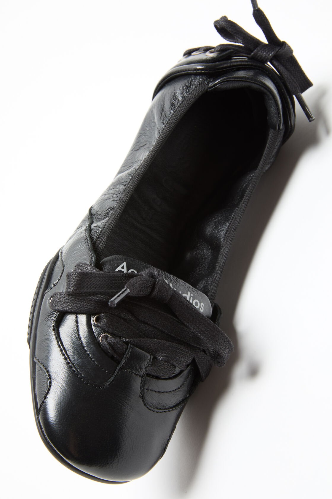 Lace-up leather shoes, Black, 2000x