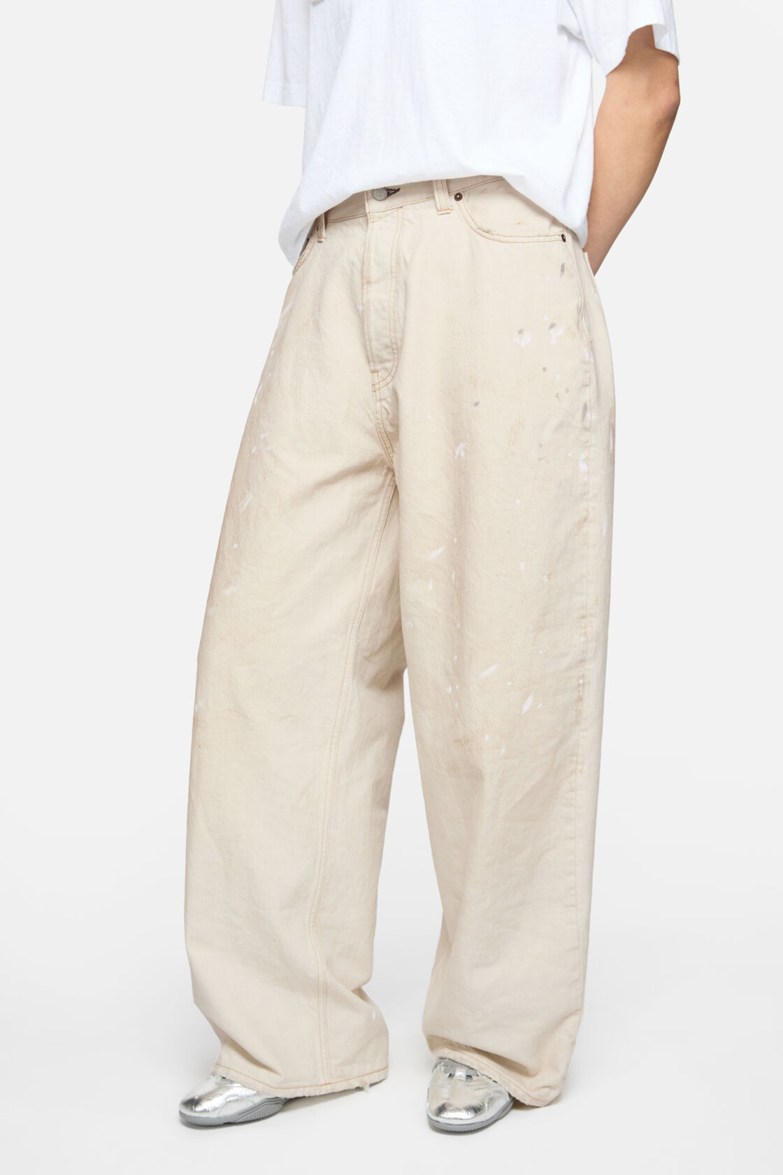 Loose fit jeans - 2023, White, 2000x