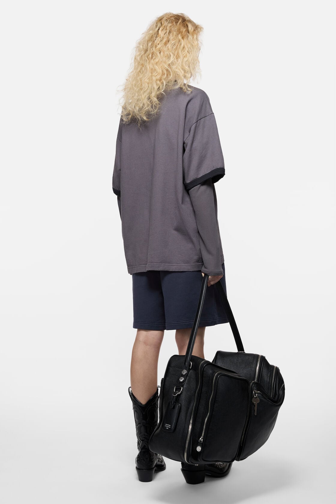 Casual fleece shorts, Dark navy, 2000x