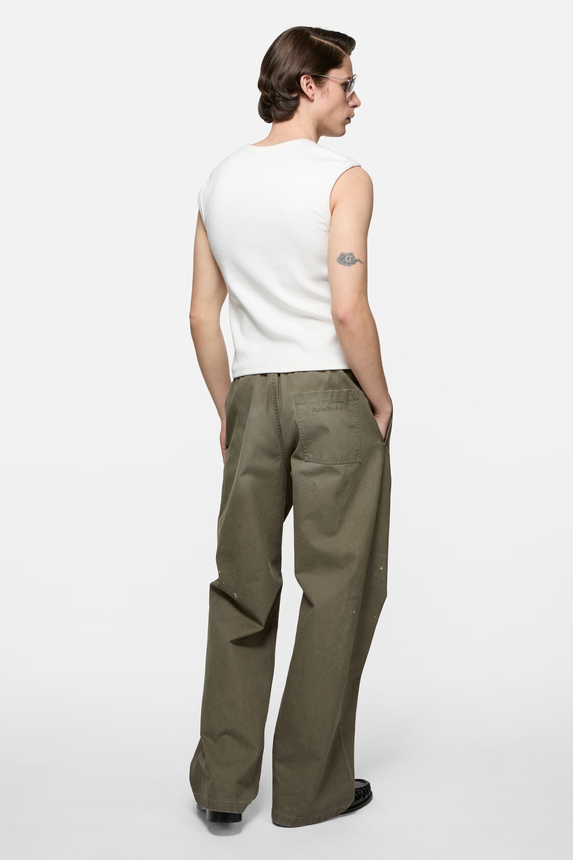 Logo muscle t-sirt, White, 2000x